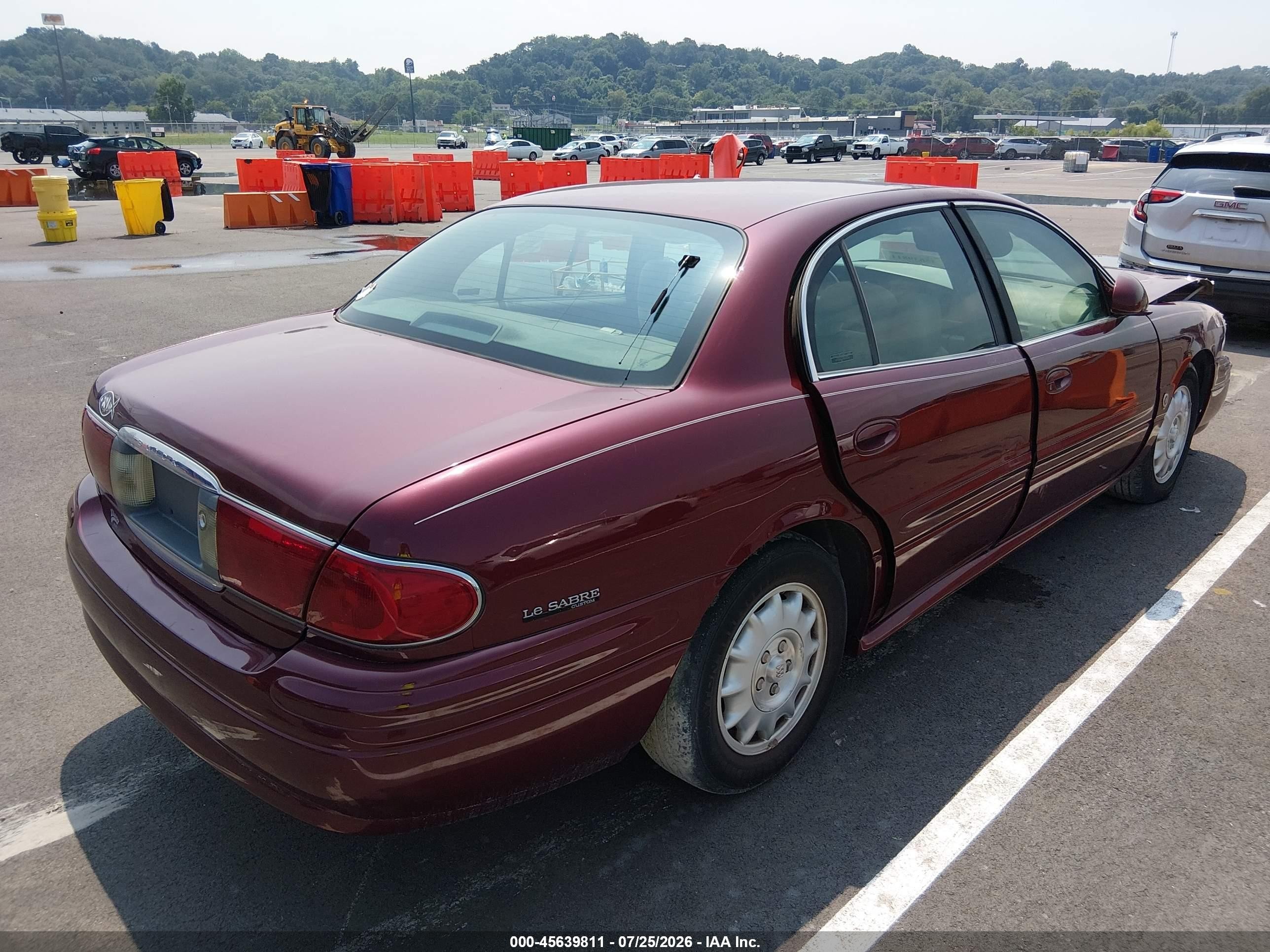 2001 Buick Lesabre Custom Burgundy vin: 1G4HP54K814208835