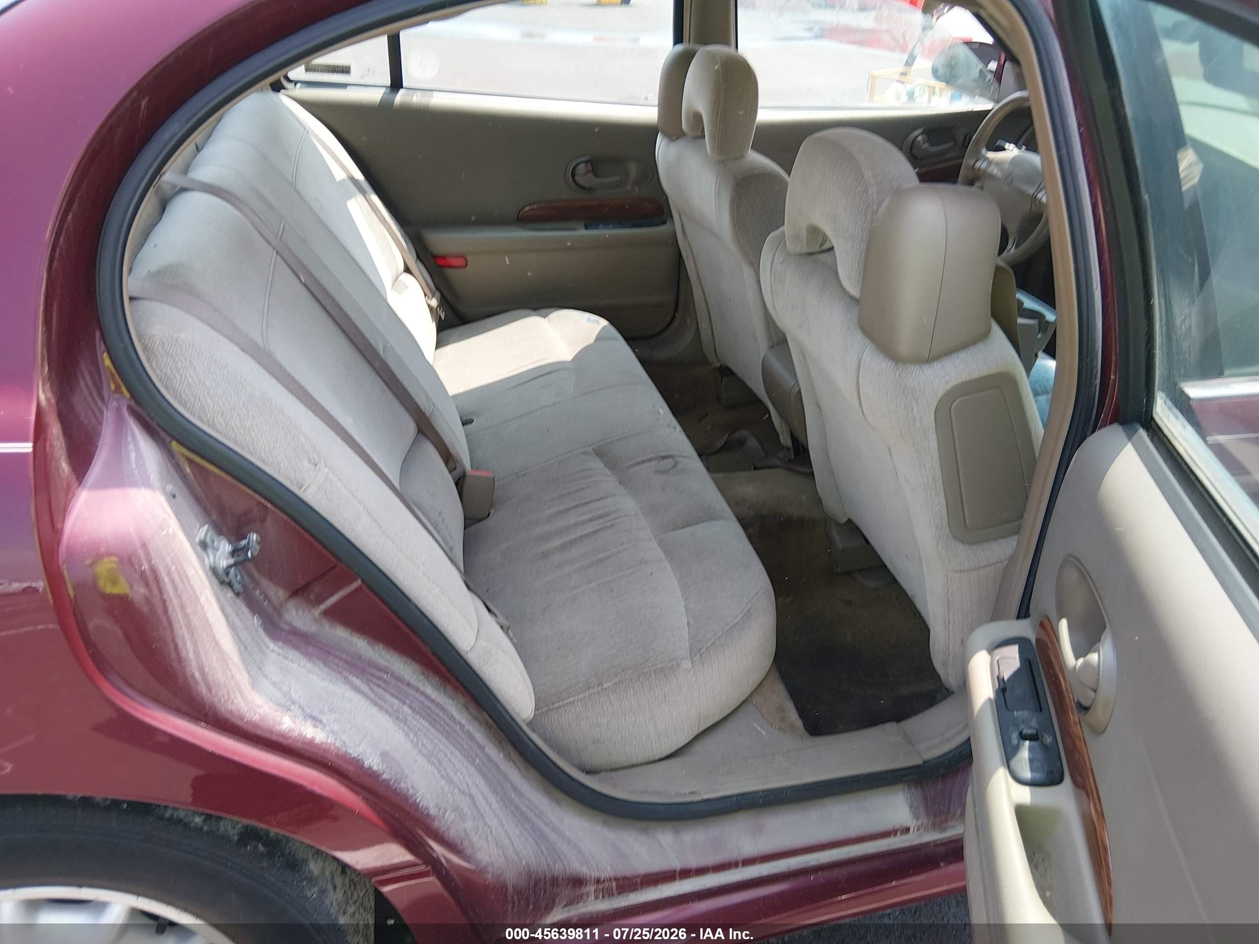 2001 Buick Lesabre Custom Burgundy vin: 1G4HP54K814208835