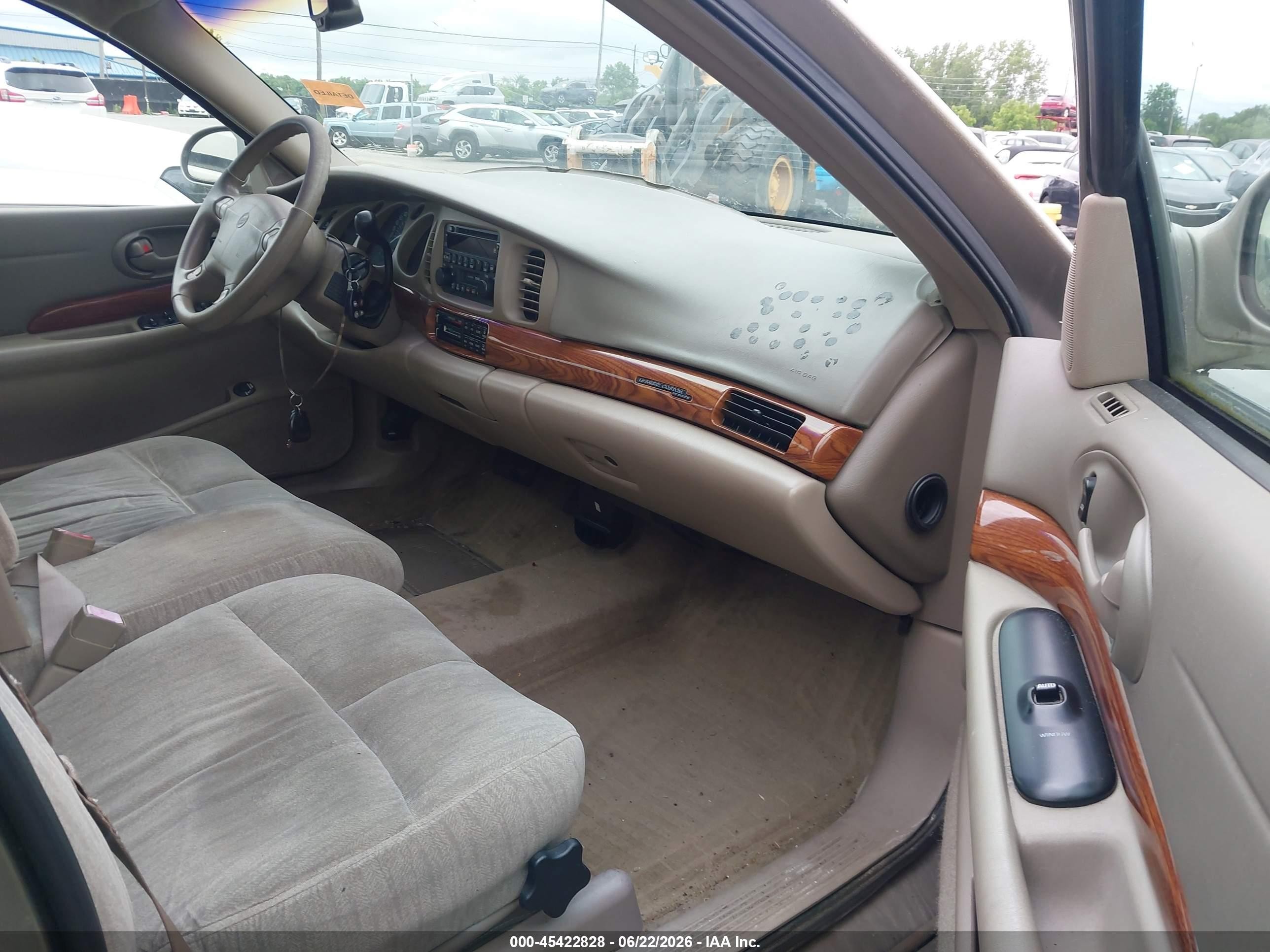 2002 Buick Lesabre Custom Tan vin: 1G4HP54K824226706