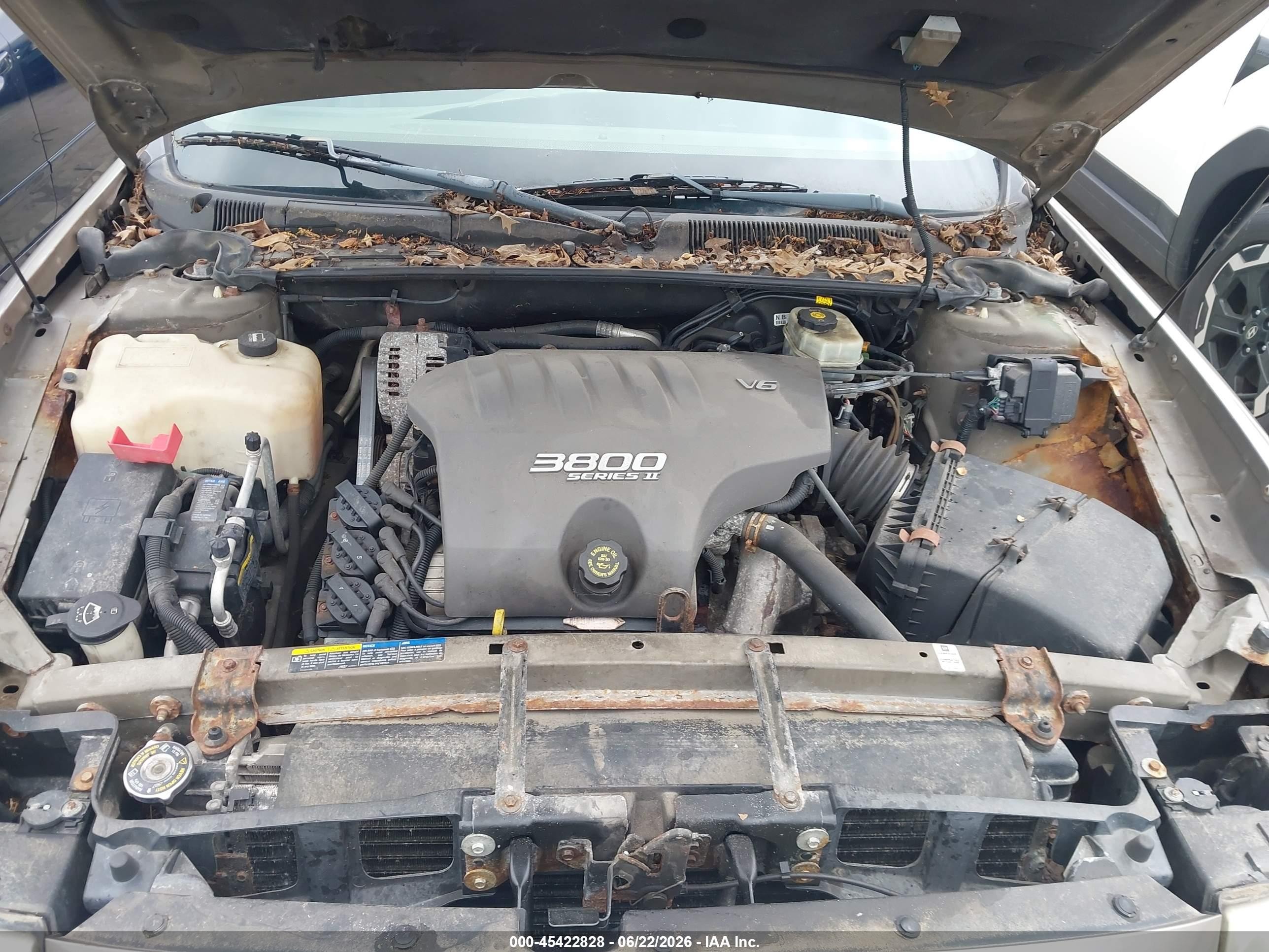 2002 Buick Lesabre Custom Tan vin: 1G4HP54K824226706