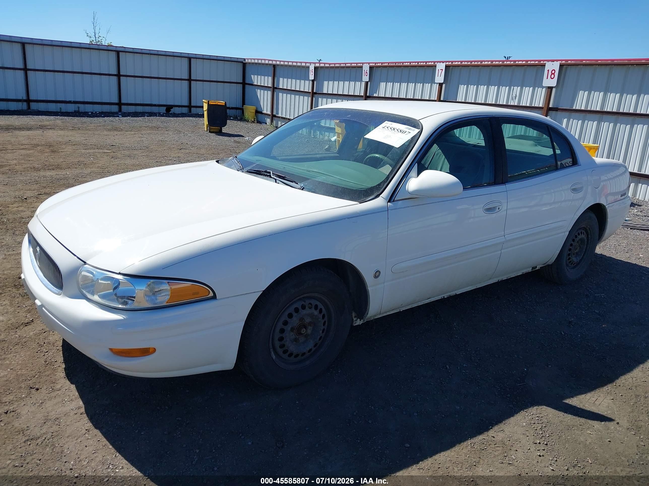 2002 Buick Lesabre Custom White vin: 1G4HP54K92U106025