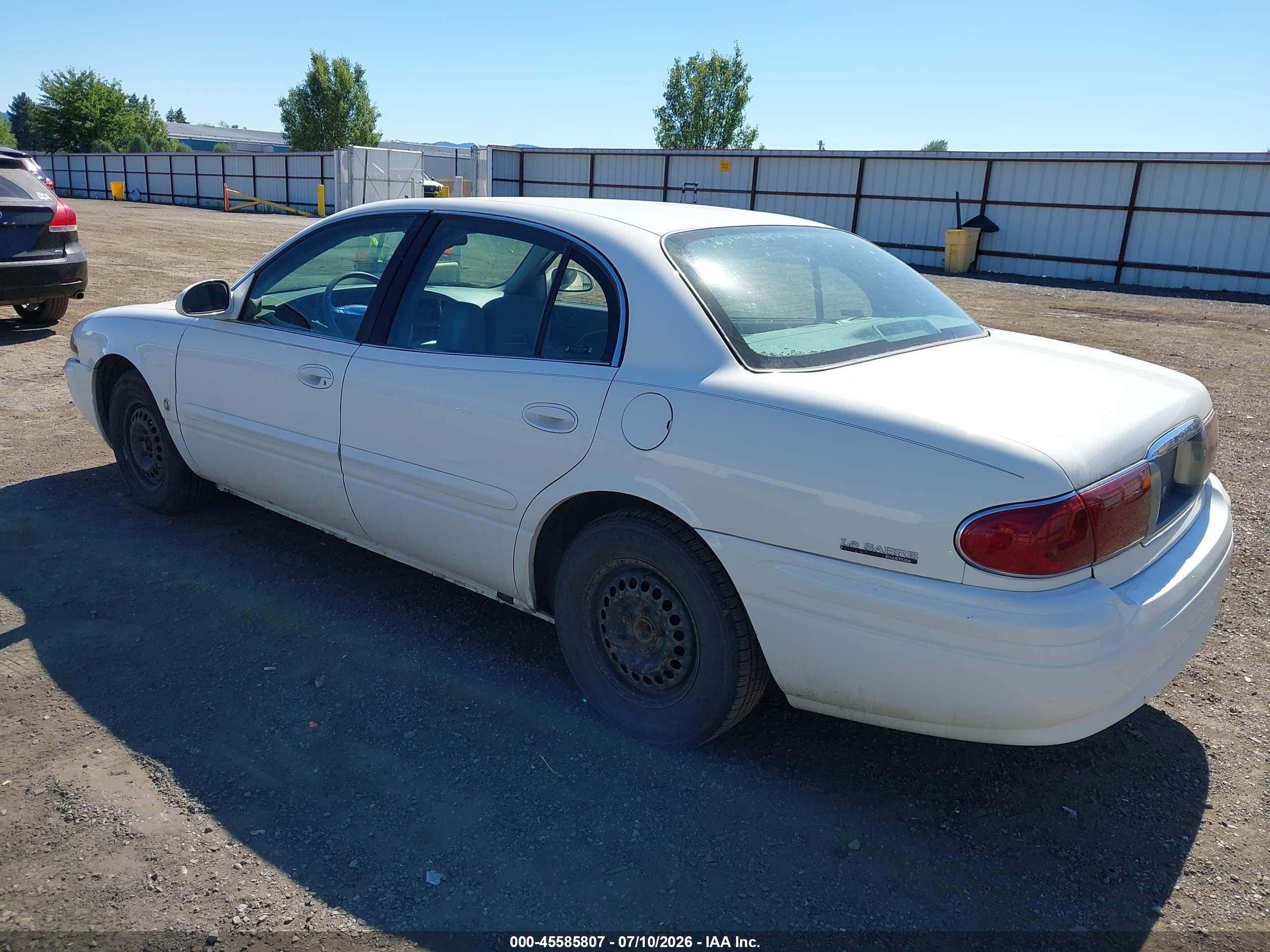 2002 Buick Lesabre Custom White vin: 1G4HP54K92U106025
