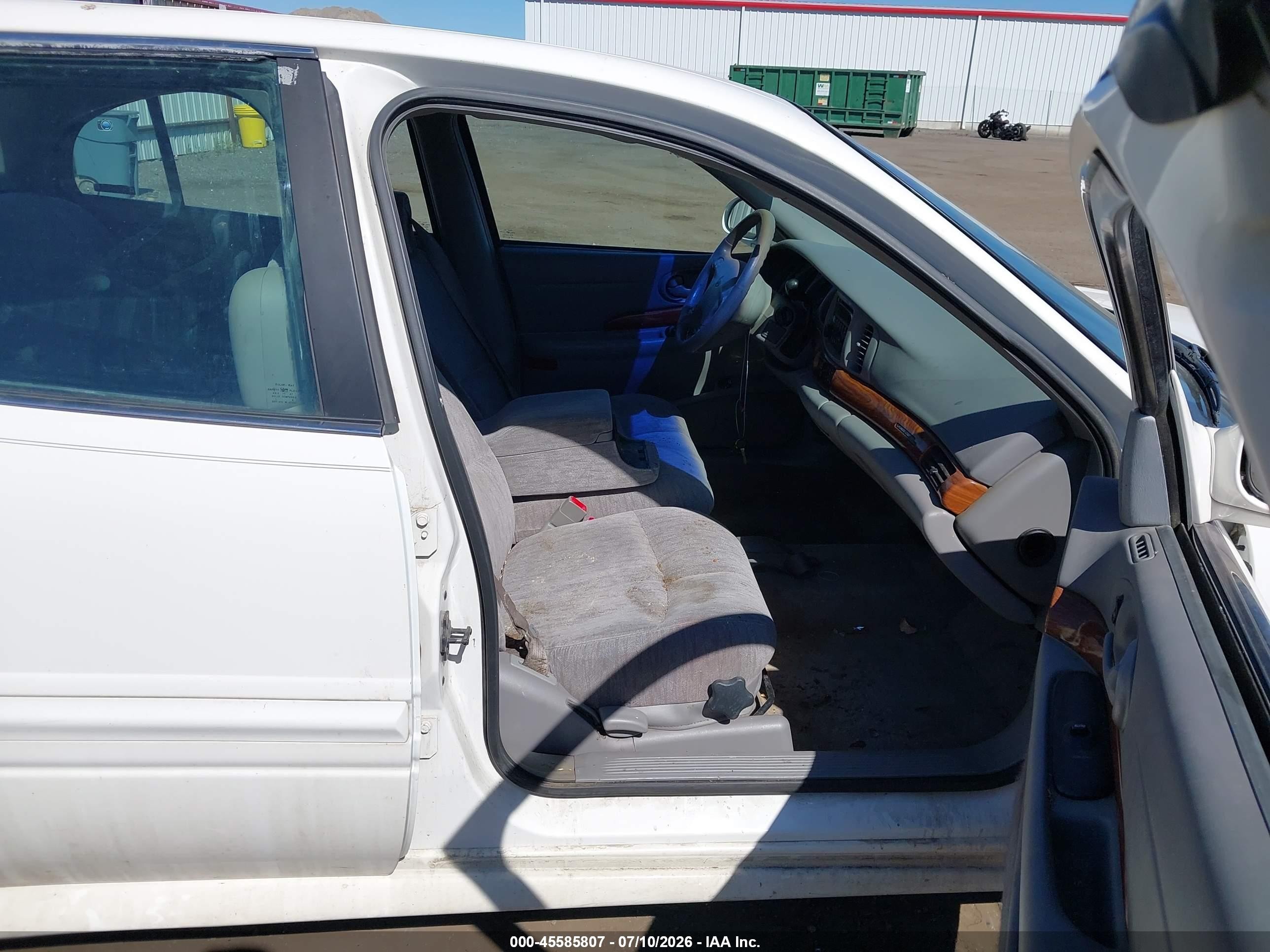 2002 Buick Lesabre Custom White vin: 1G4HP54K92U106025