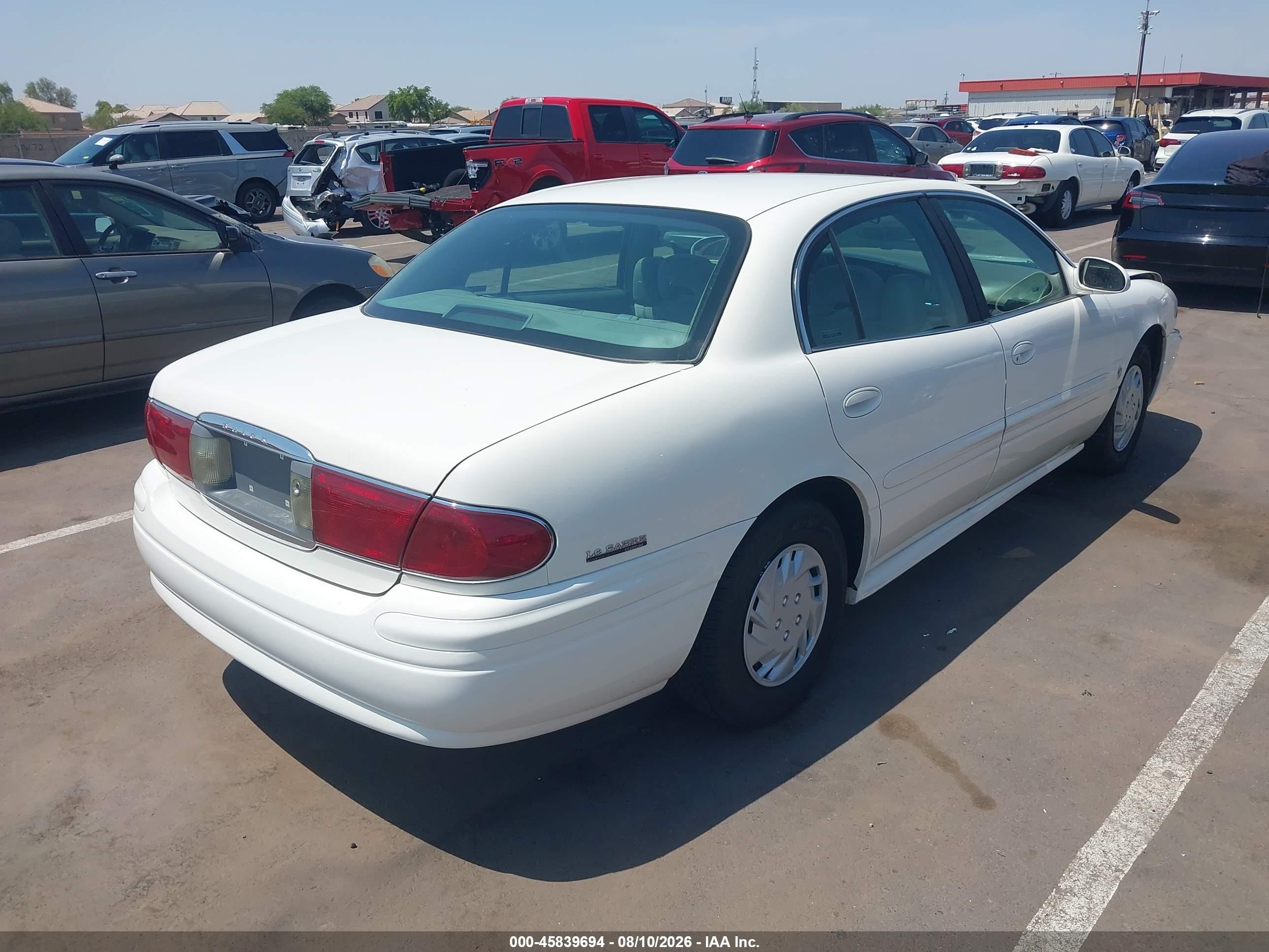2001 Buick Lesabre Custom White vin: 1G4HP54KX14151179