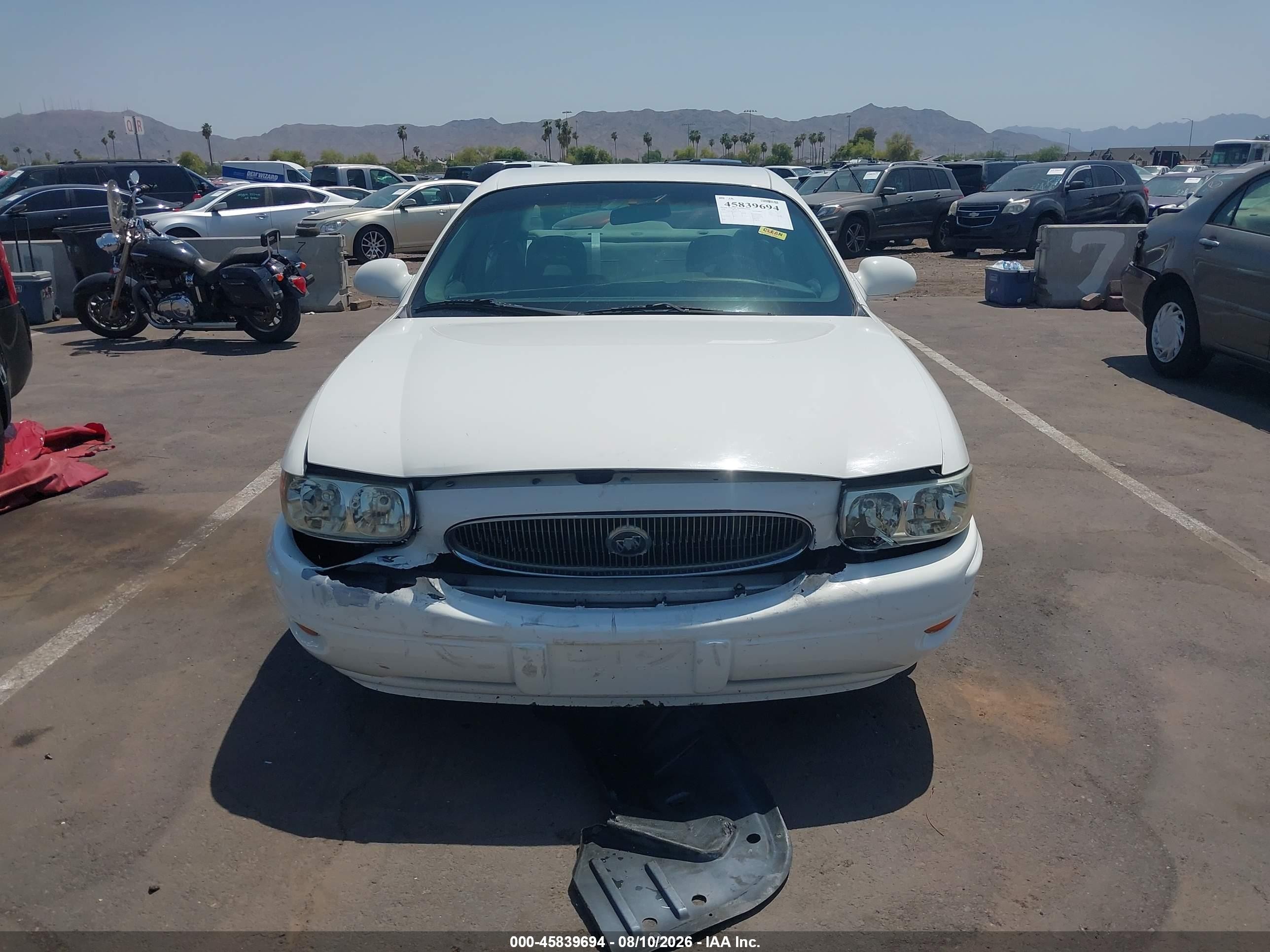 2001 Buick Lesabre Custom White vin: 1G4HP54KX14151179