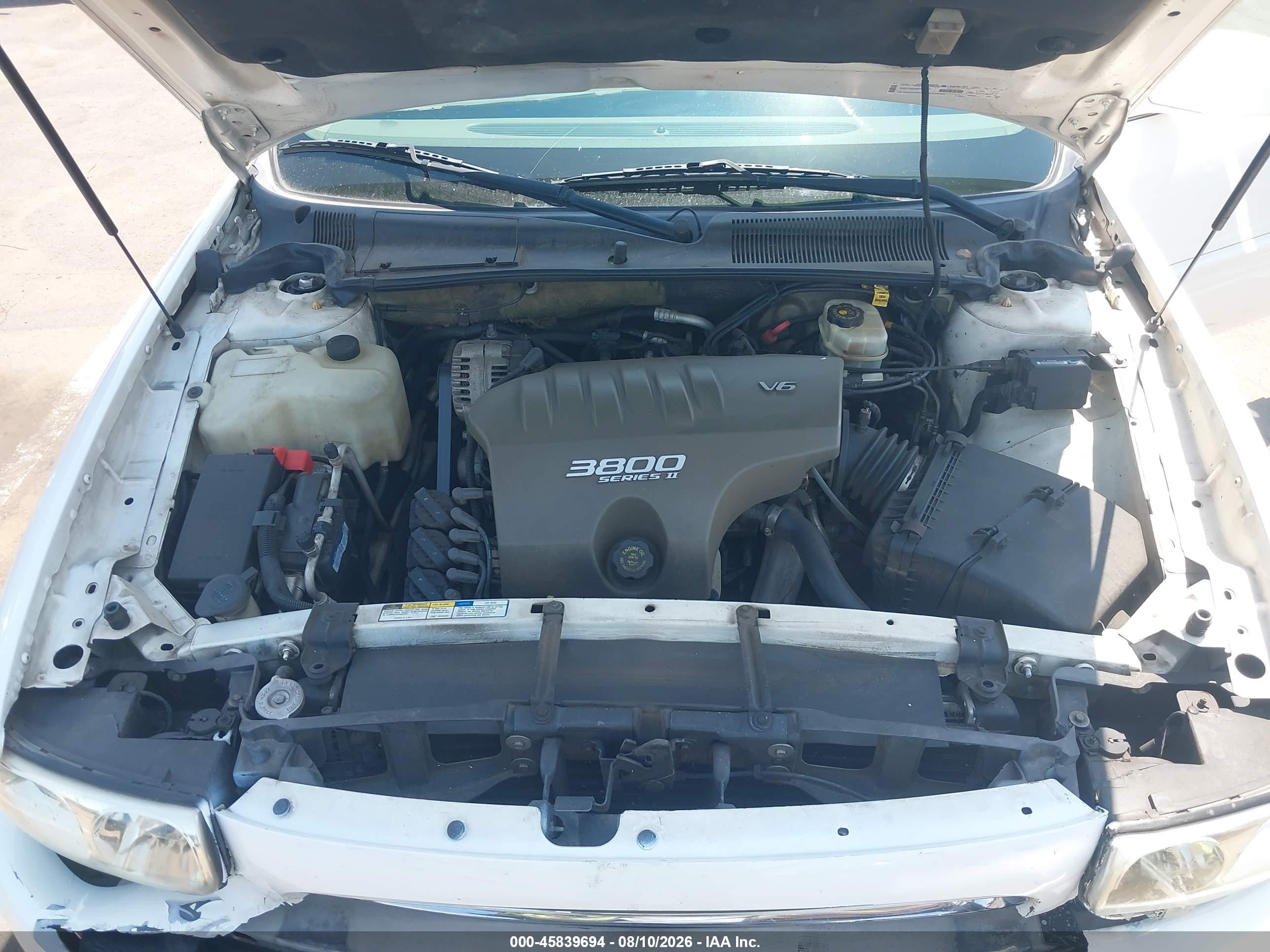 2001 Buick Lesabre Custom White vin: 1G4HP54KX14151179
