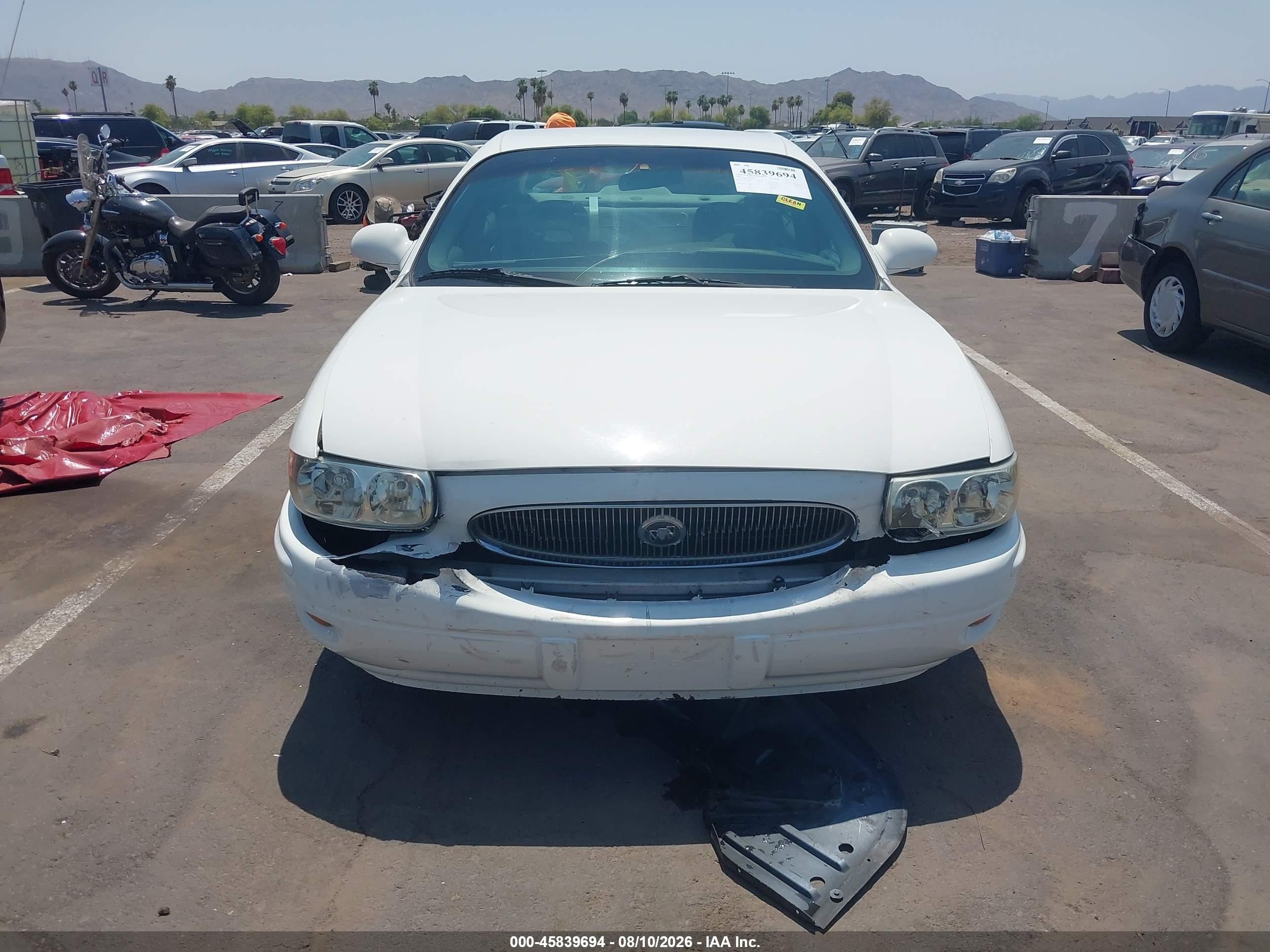 2001 Buick Lesabre Custom White vin: 1G4HP54KX14151179