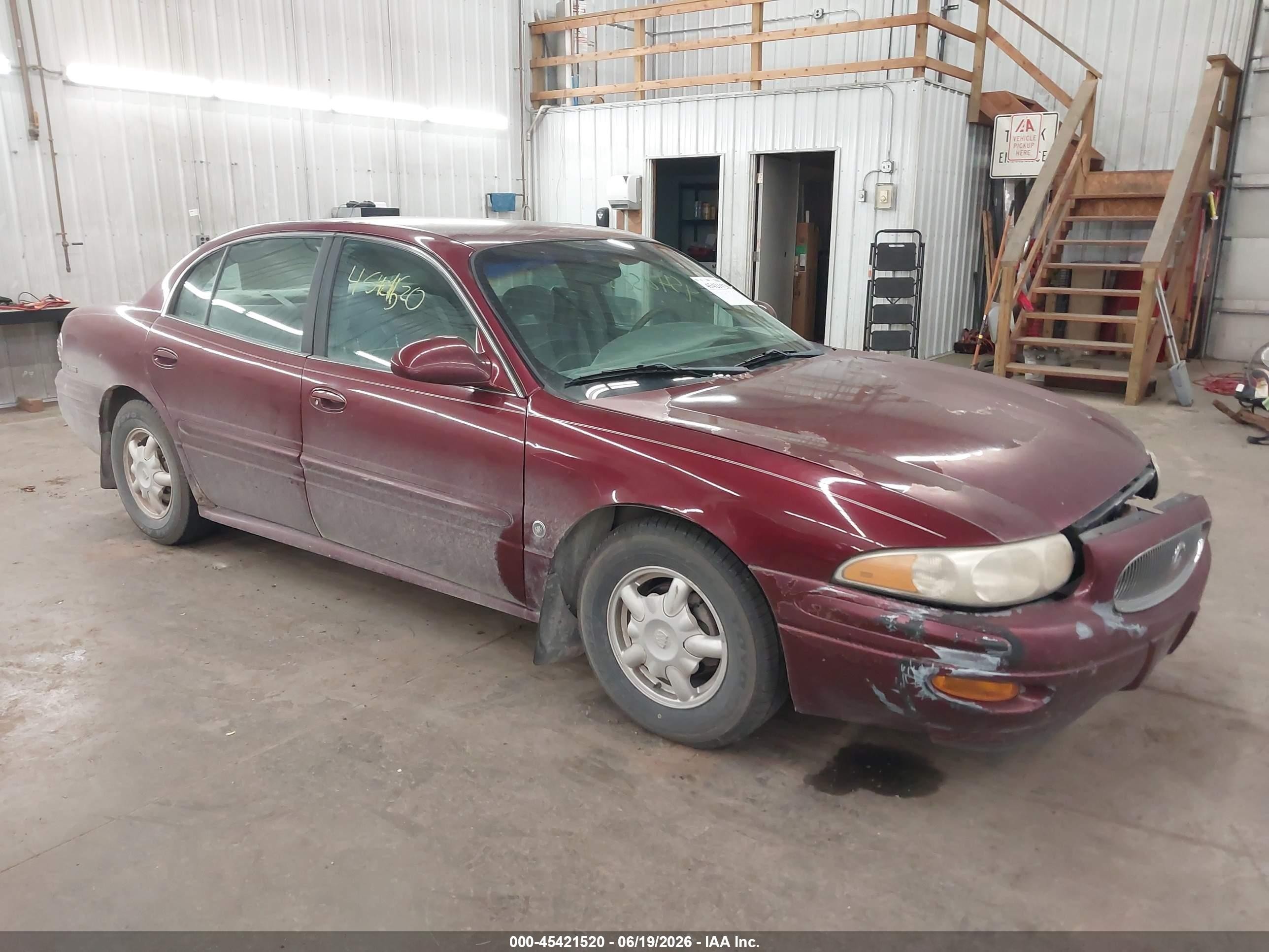 2001 Buick Lesabre Custom Red vin: 1G4HP54KX14210148