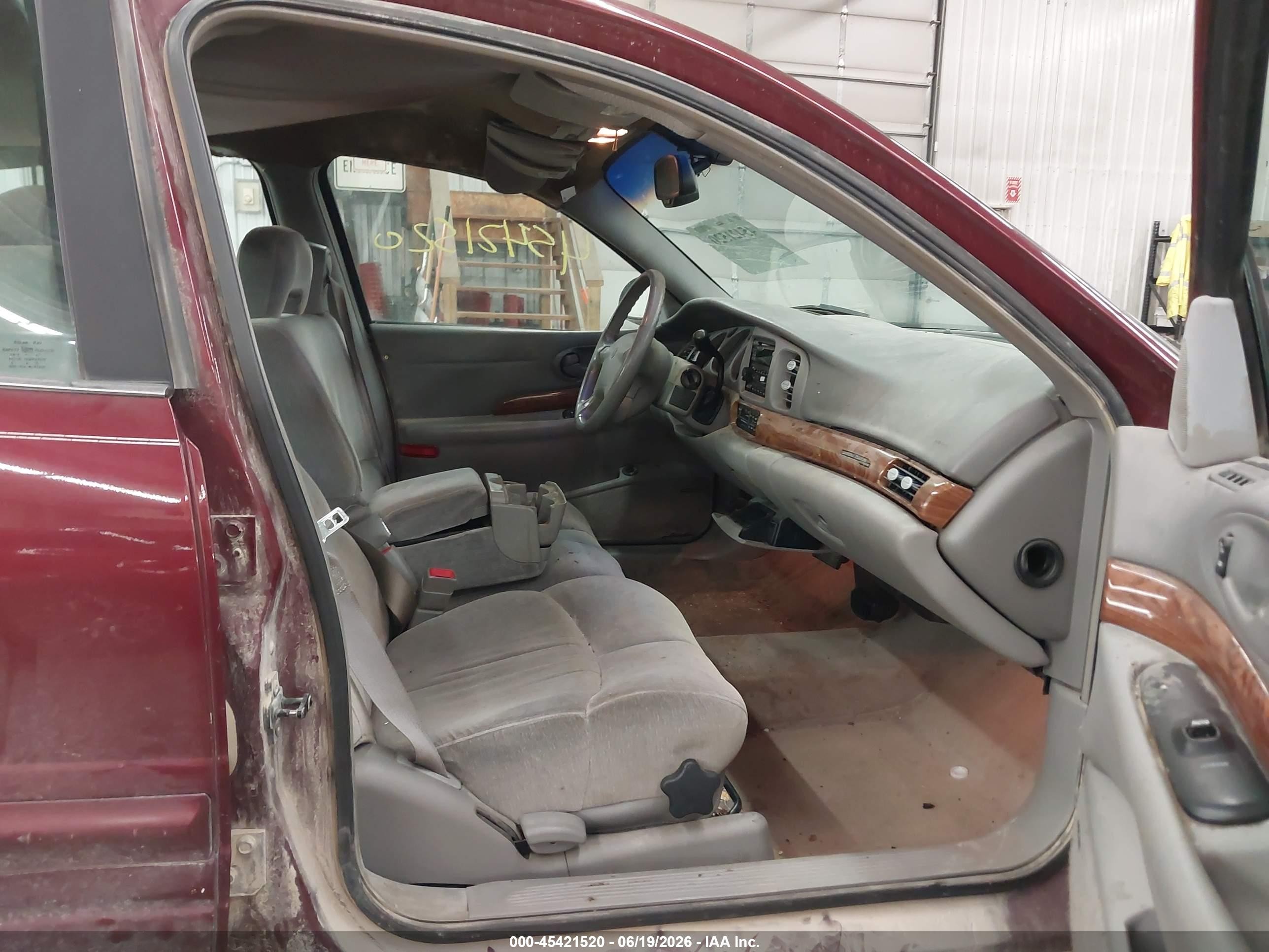 2001 Buick Lesabre Custom Red vin: 1G4HP54KX14210148