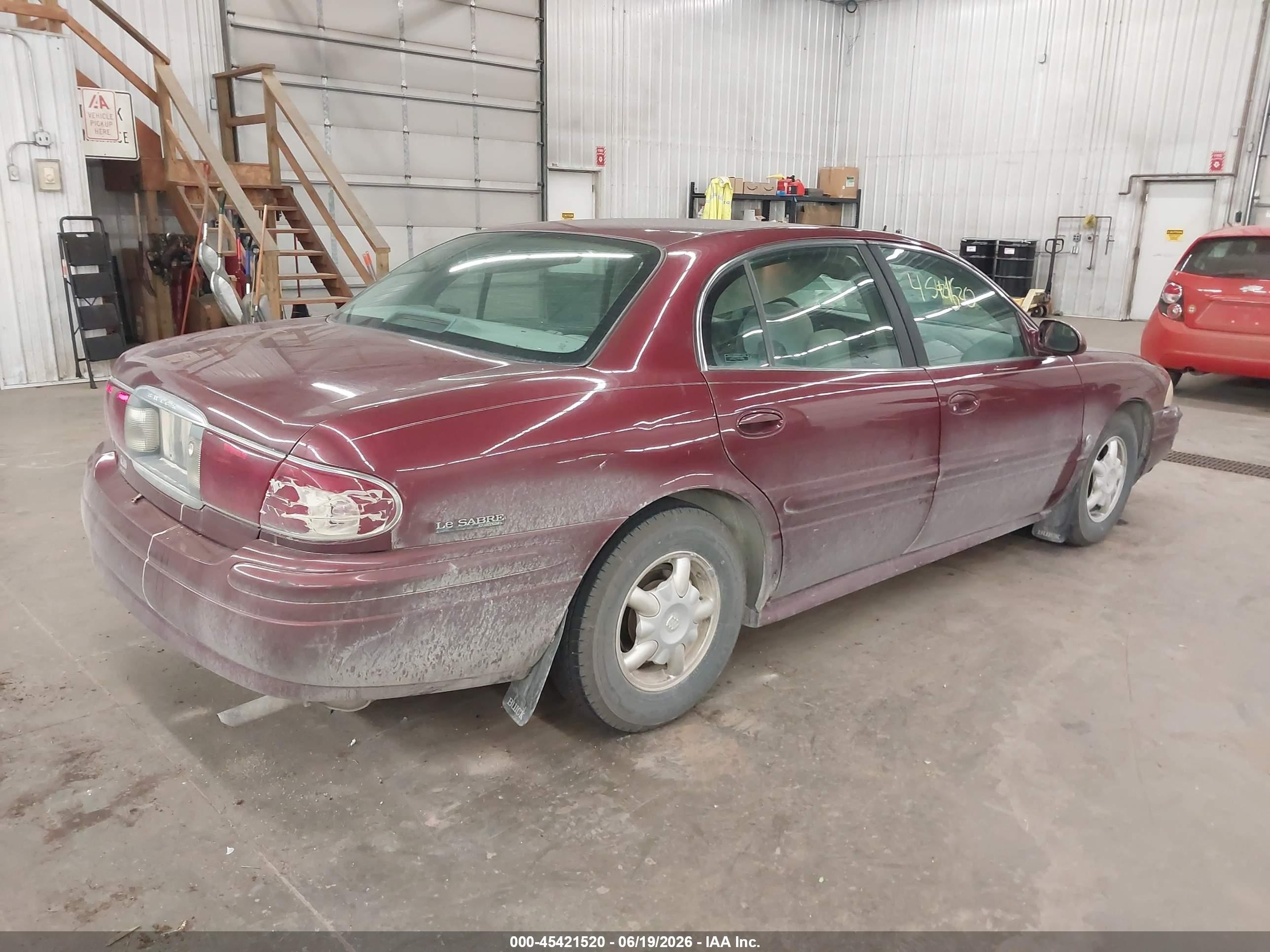 2001 Buick Lesabre Custom Red vin: 1G4HP54KX14210148