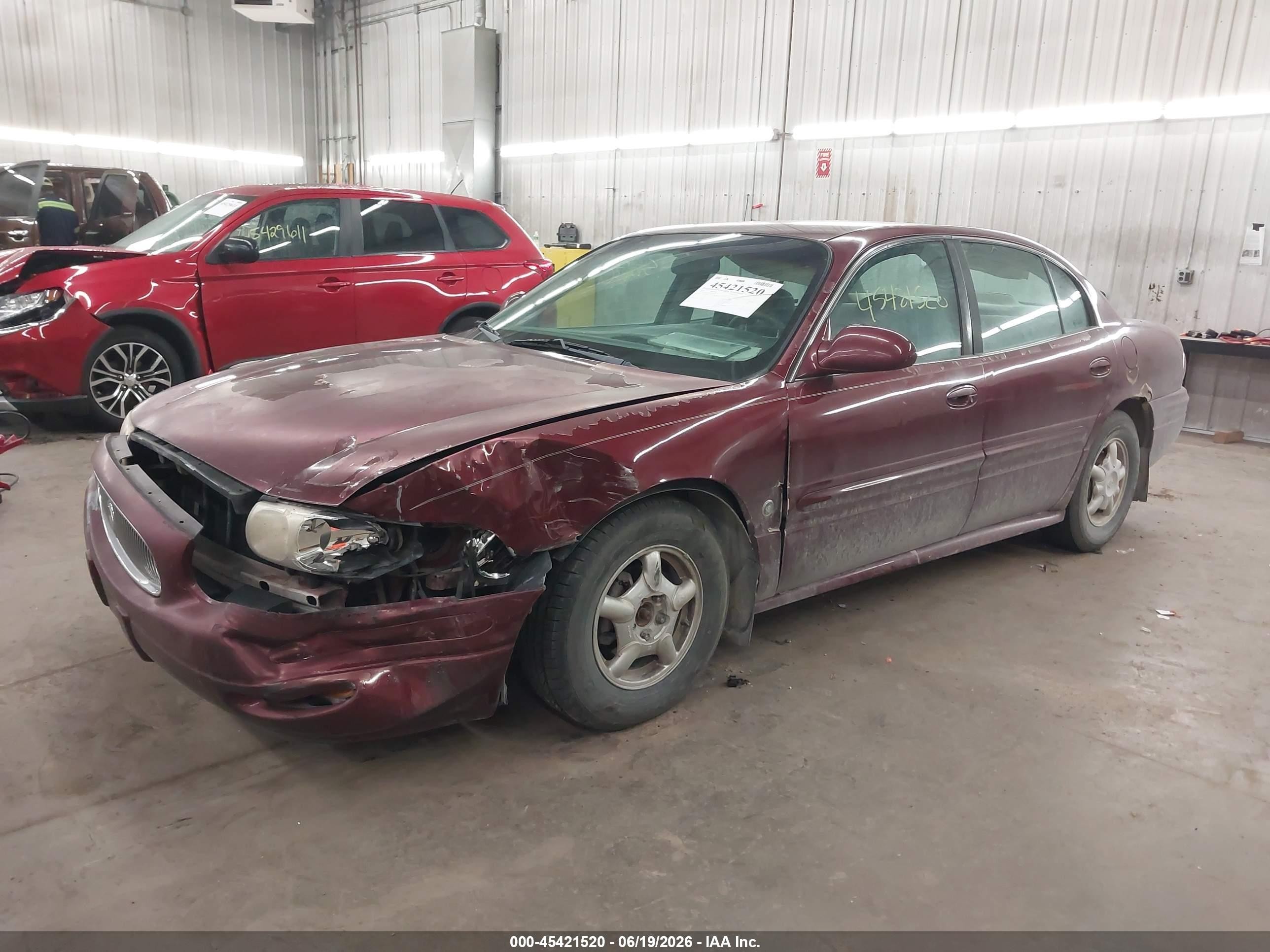 2001 Buick Lesabre Custom Red vin: 1G4HP54KX14210148