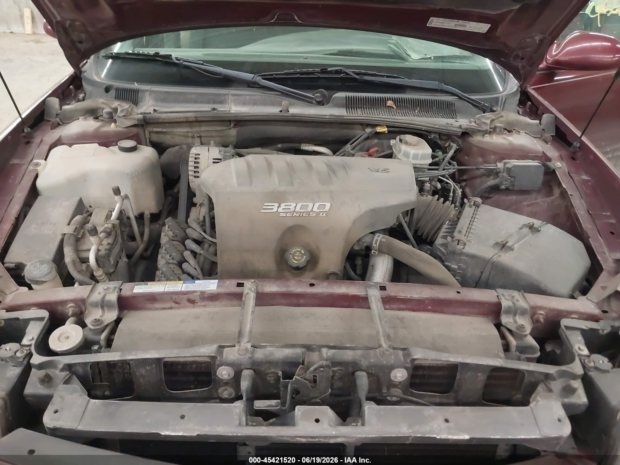 2001 Buick Lesabre Custom Red vin: 1G4HP54KX14210148