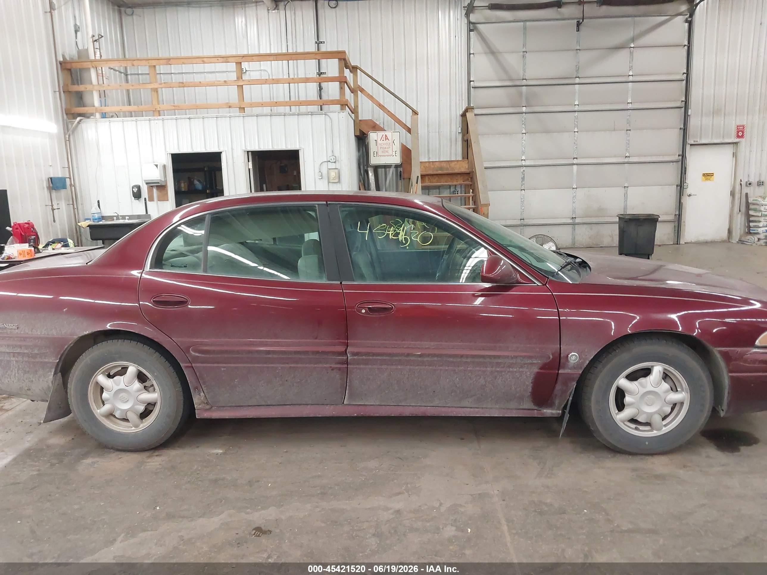 2001 Buick Lesabre Custom Red vin: 1G4HP54KX14210148