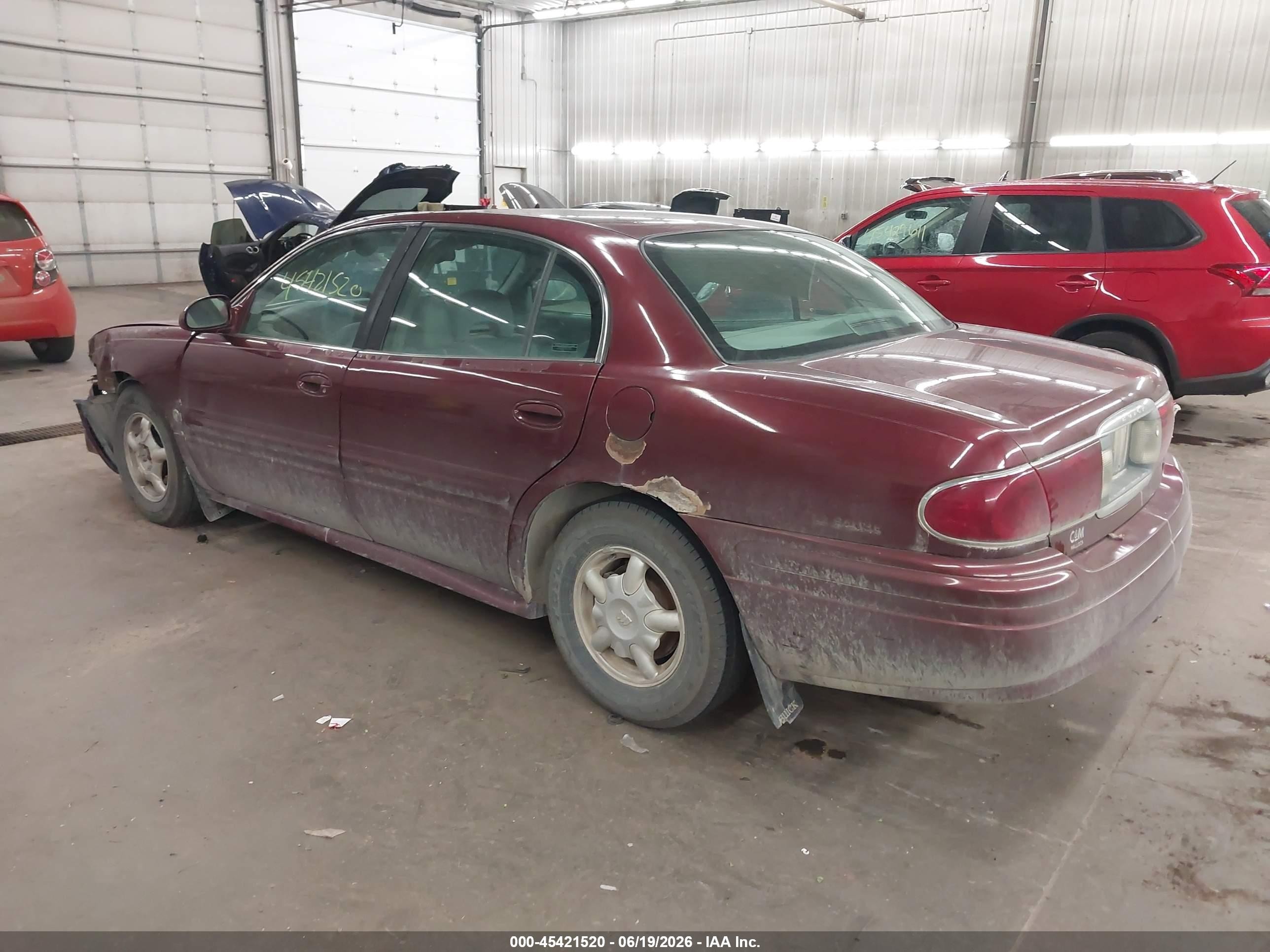 2001 Buick Lesabre Custom Red vin: 1G4HP54KX14210148