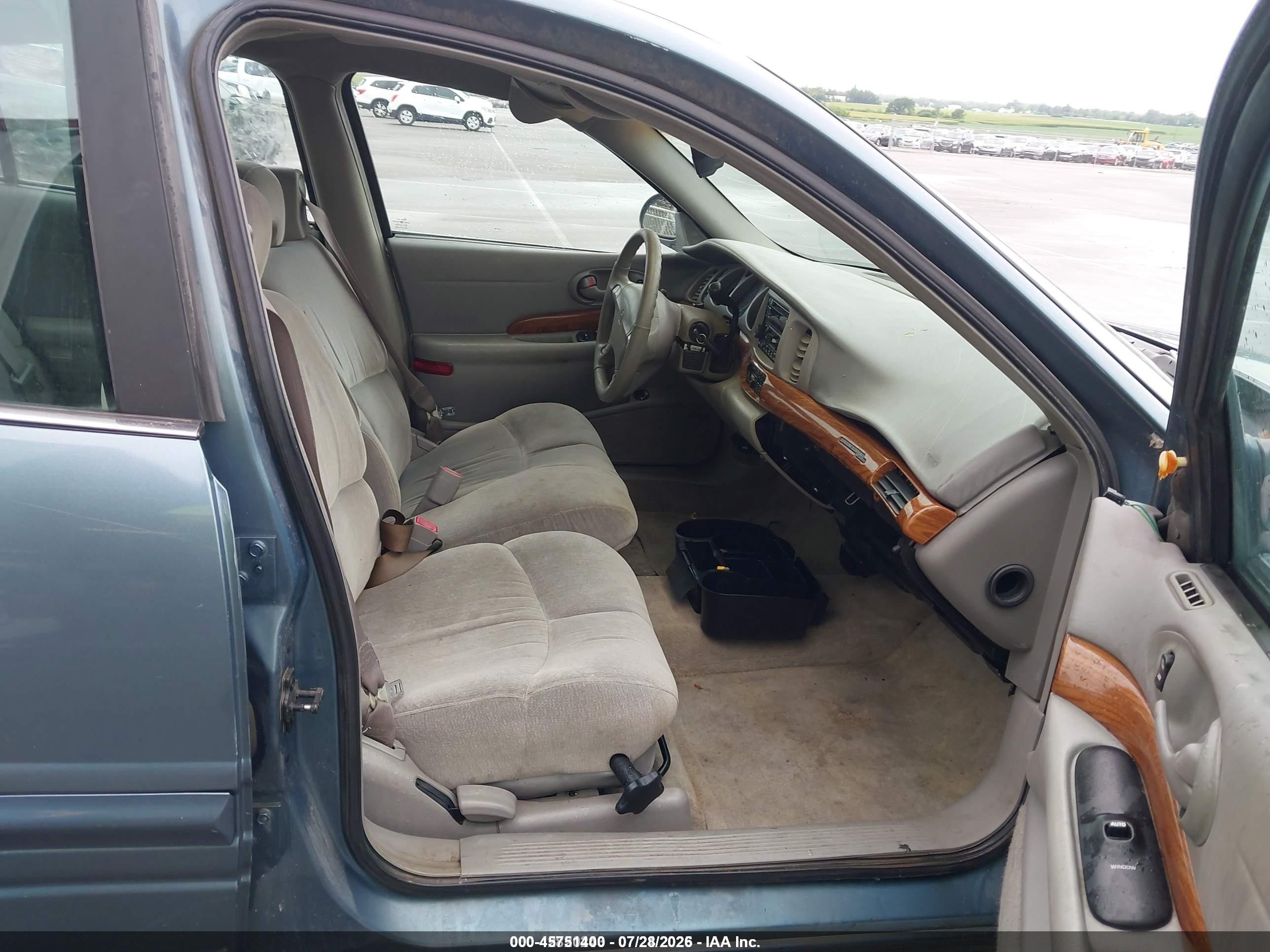 2001 Buick Lesabre Custom Blue vin: 1G4HP54KX14234966