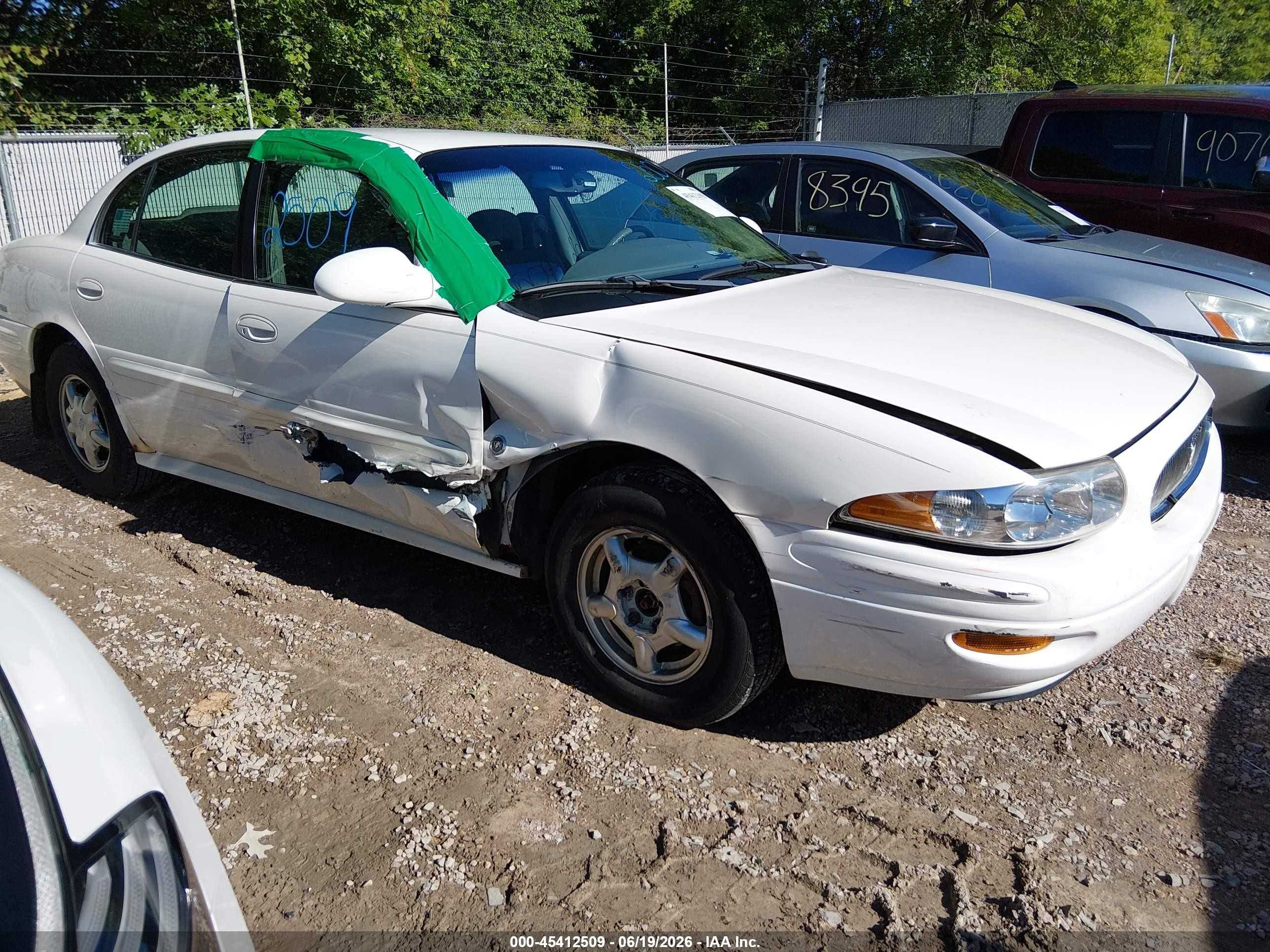 2001 Buick Lesabre Custom White vin: 1G4HP54KX1U209274