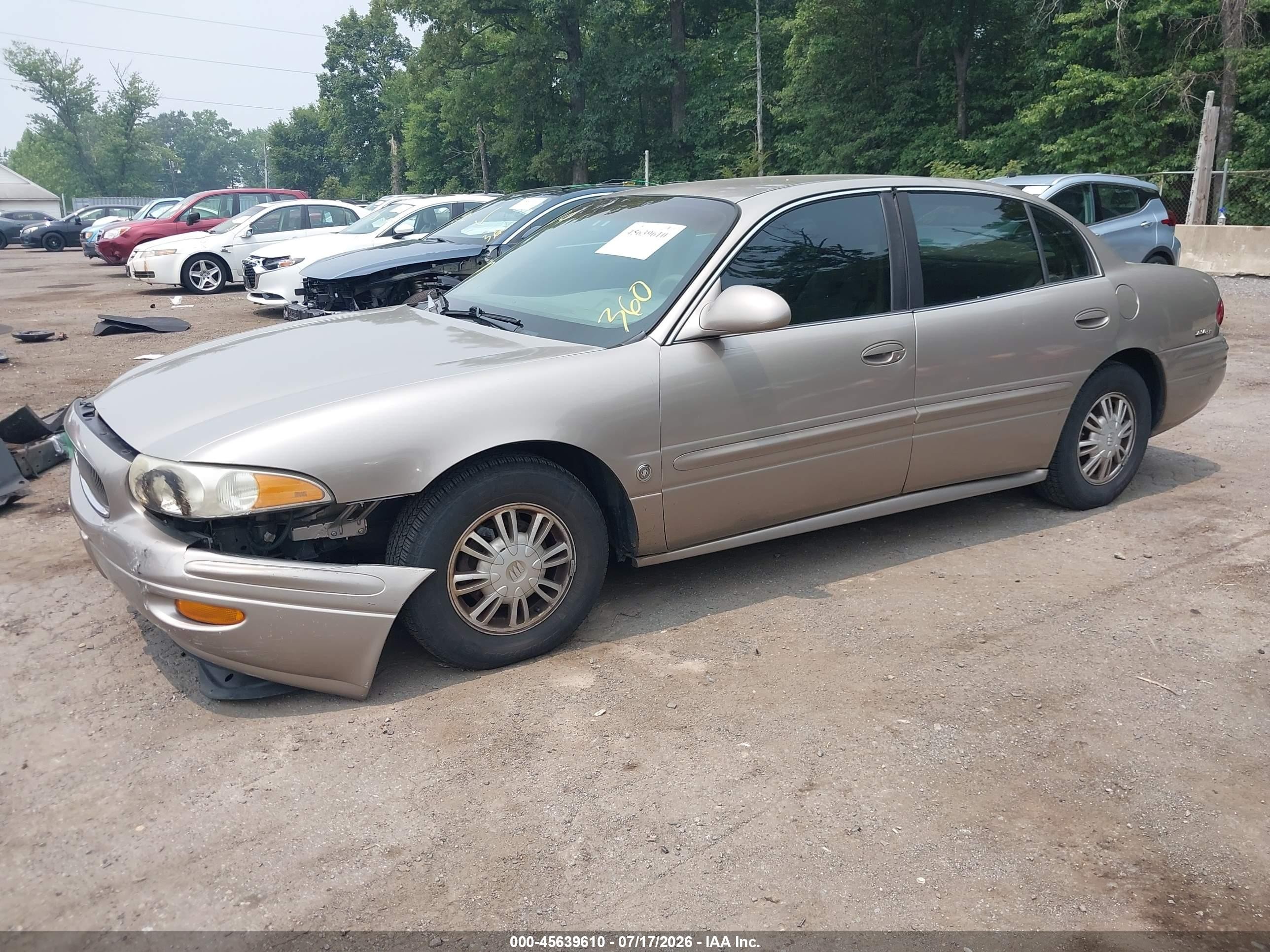 2002 Buick Lesabre Custom Gold vin: 1G4HP54KX24148364