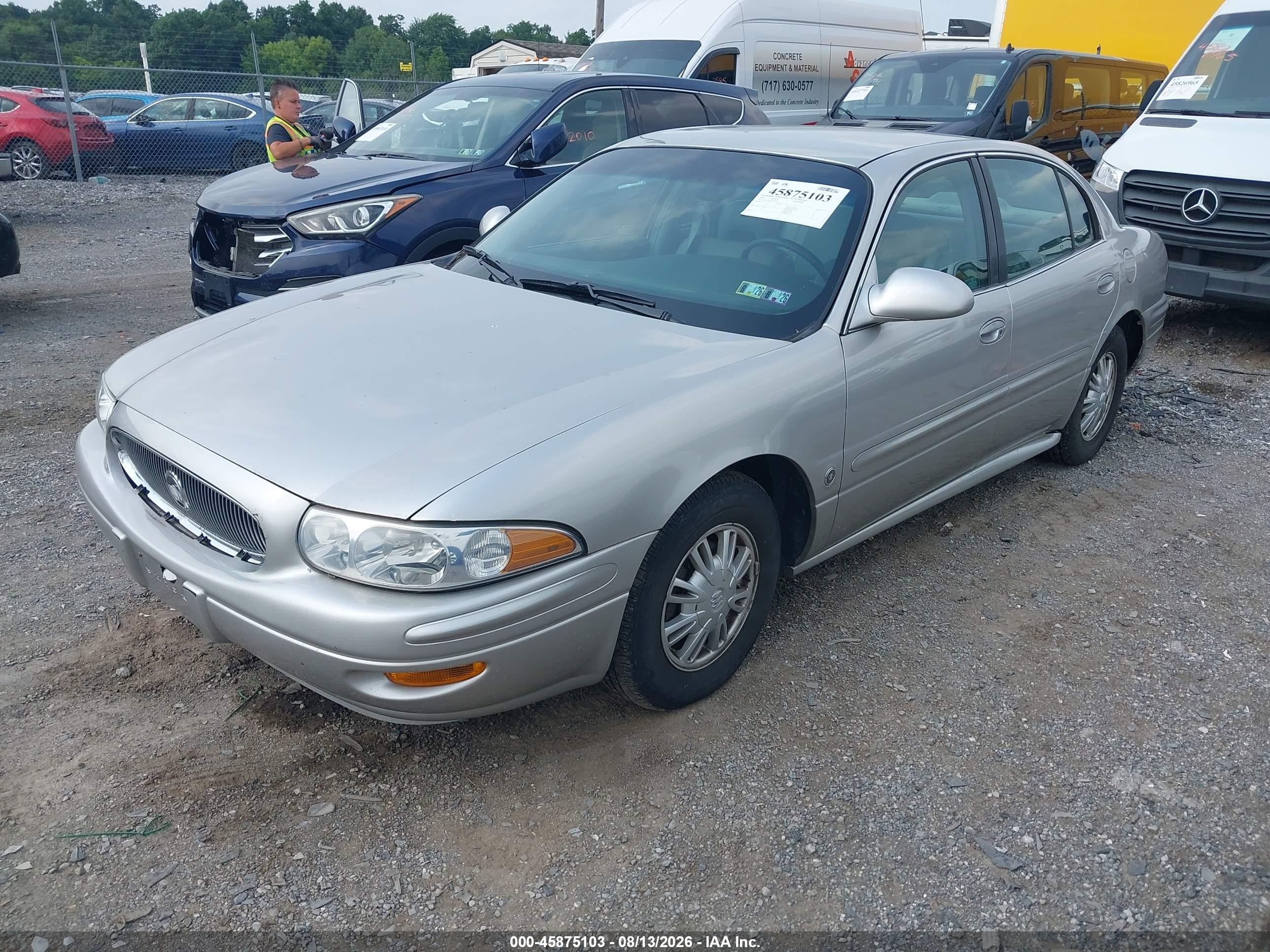 2004 Buick Lesabre Custom Silver vin: 1G4HP54KX44141207