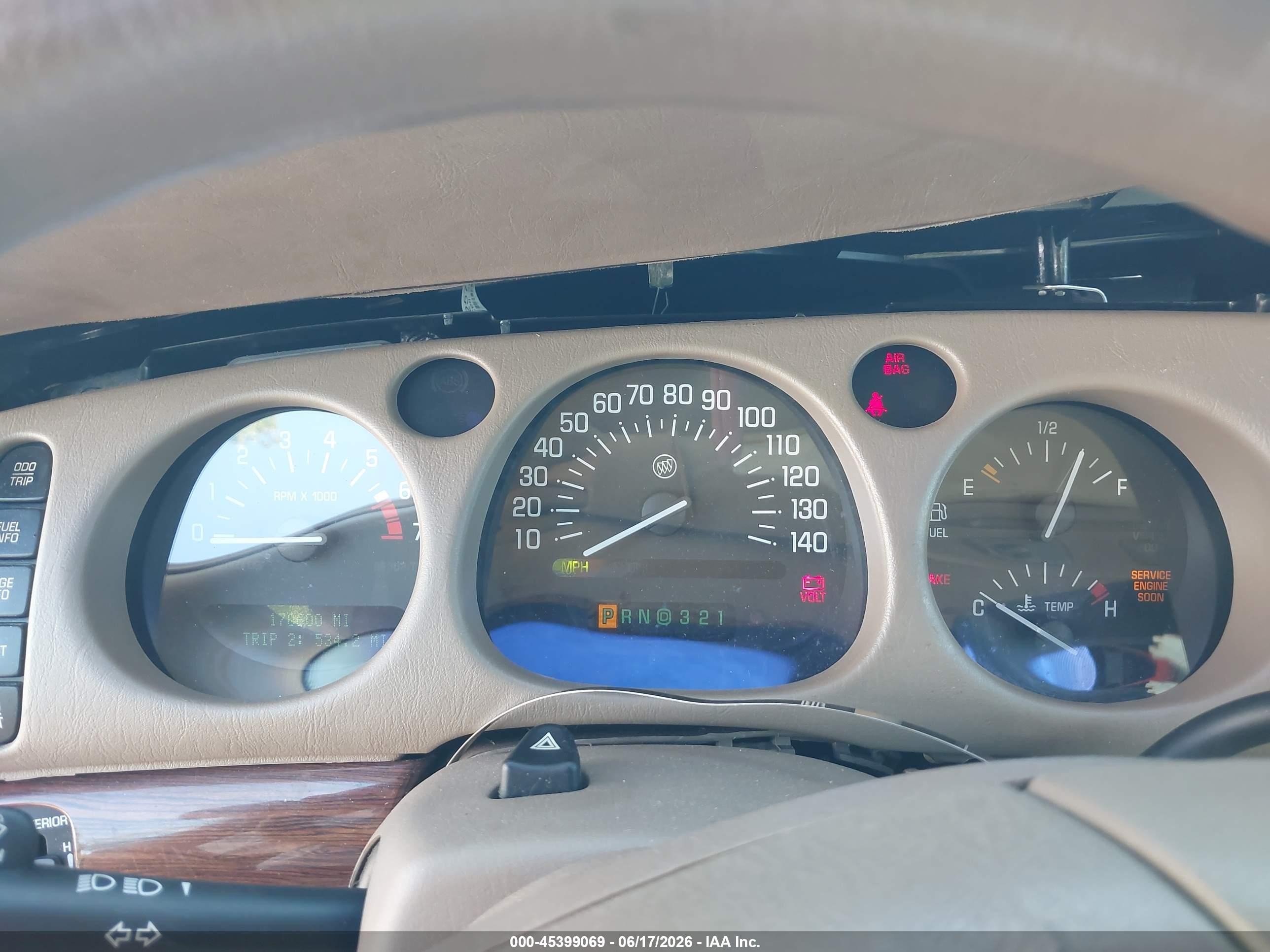 2004 Buick Lesabre Custom Tan vin: 1G4HP54KX4U210722