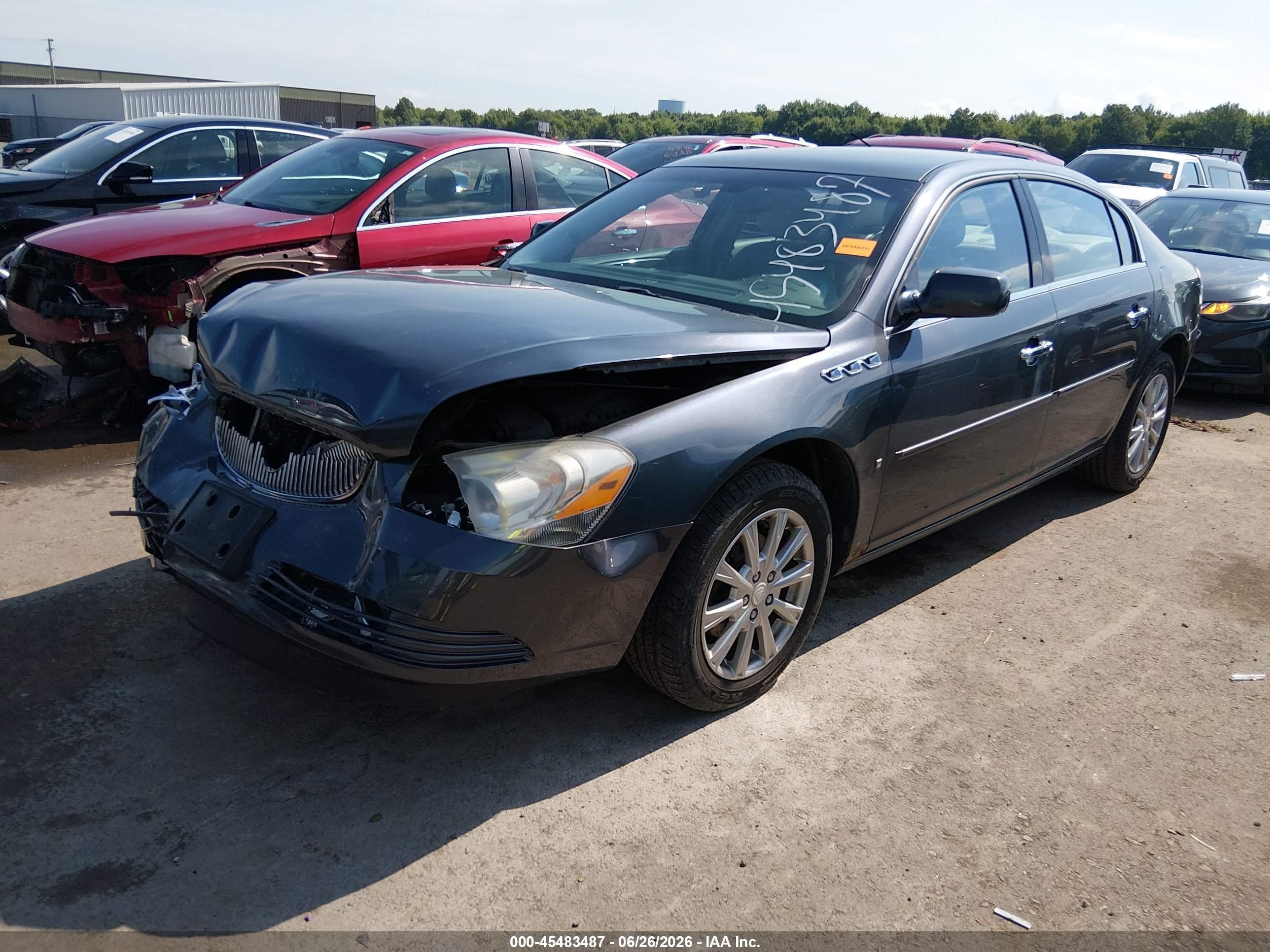 2009 Buick Lucerne Cx Gray vin: 1G4HP57159U122770
