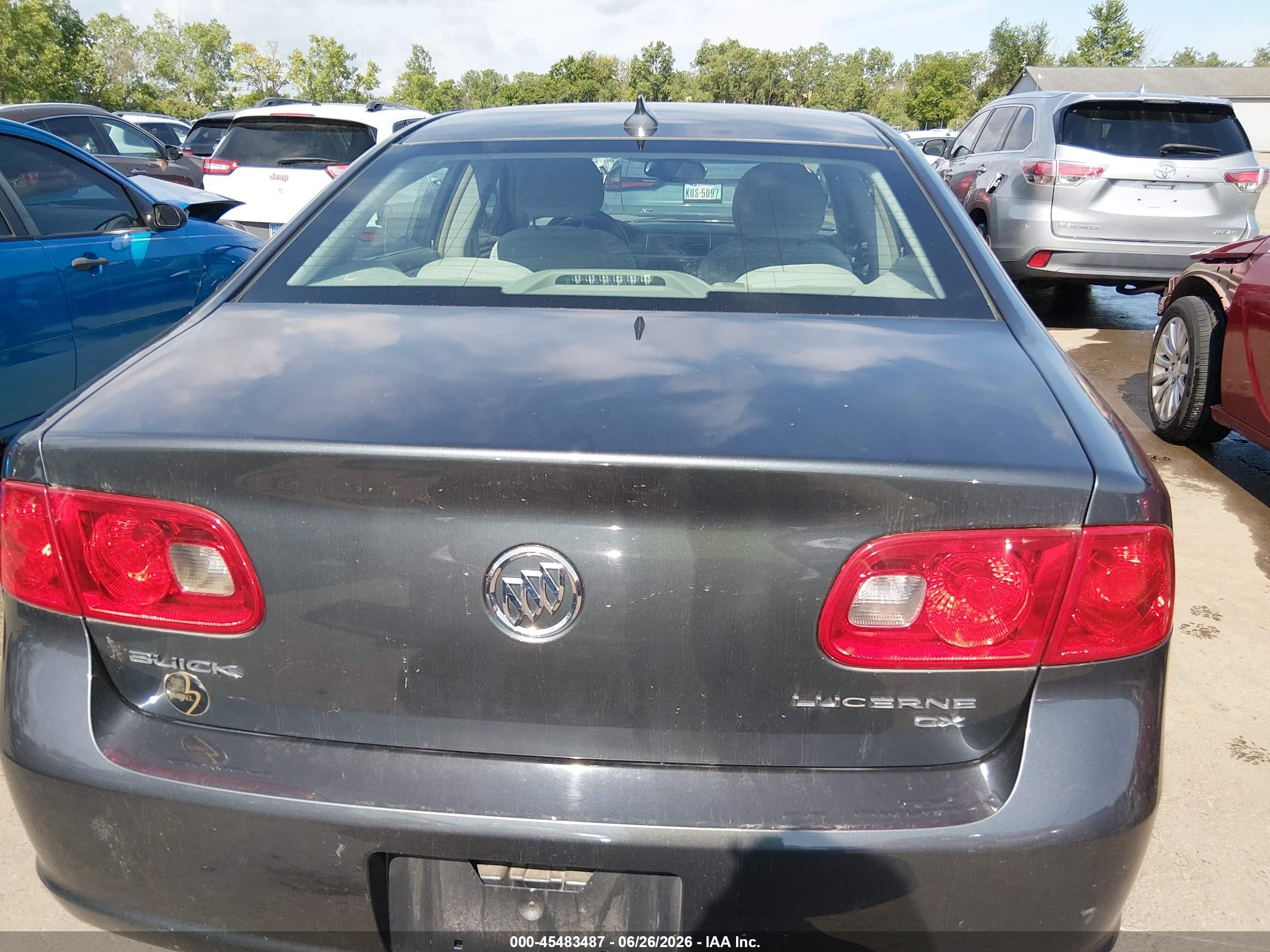 2009 Buick Lucerne Cx Gray vin: 1G4HP57159U122770