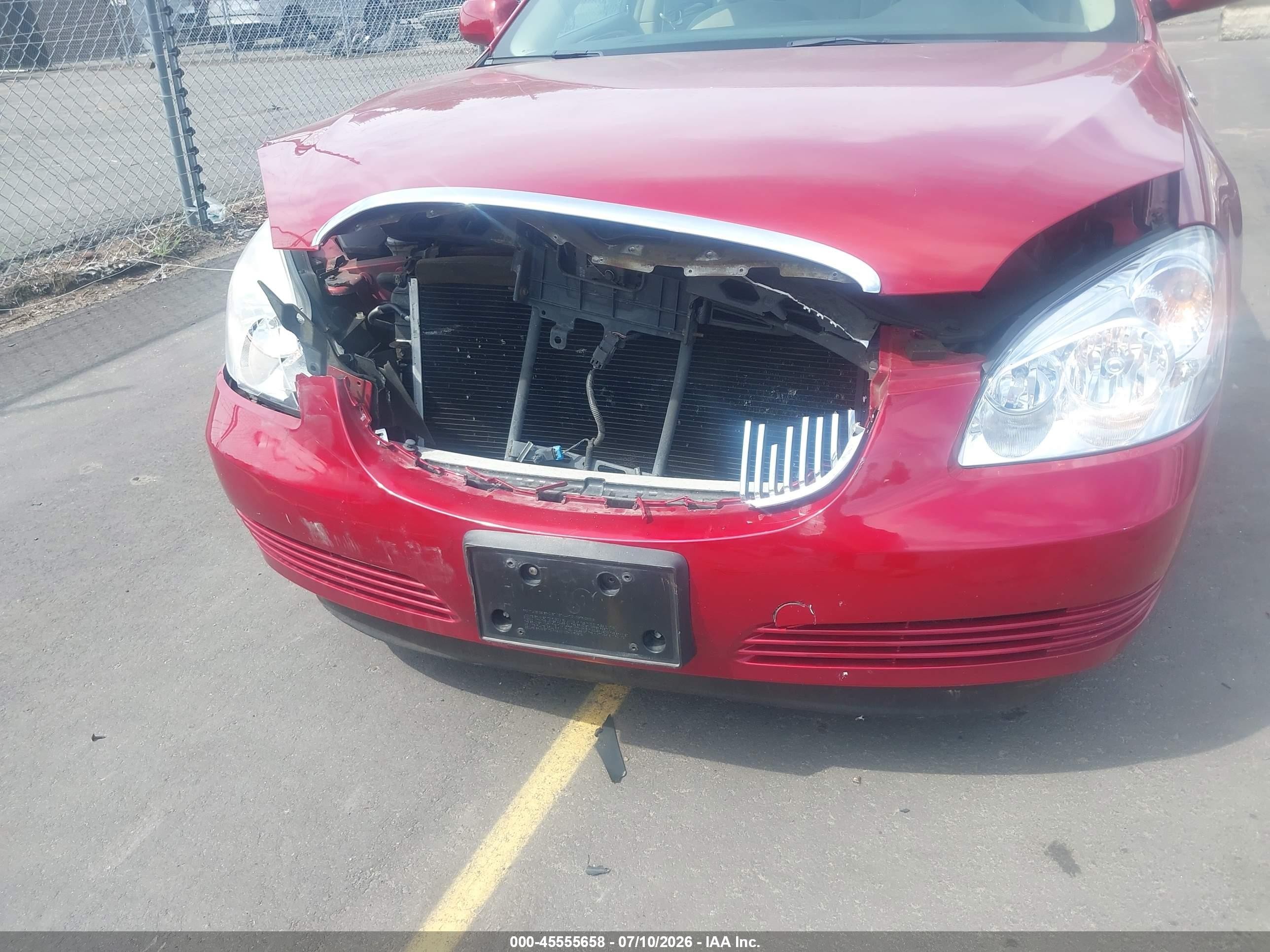 2009 Buick Lucerne Cx Red vin: 1G4HP57159U122817