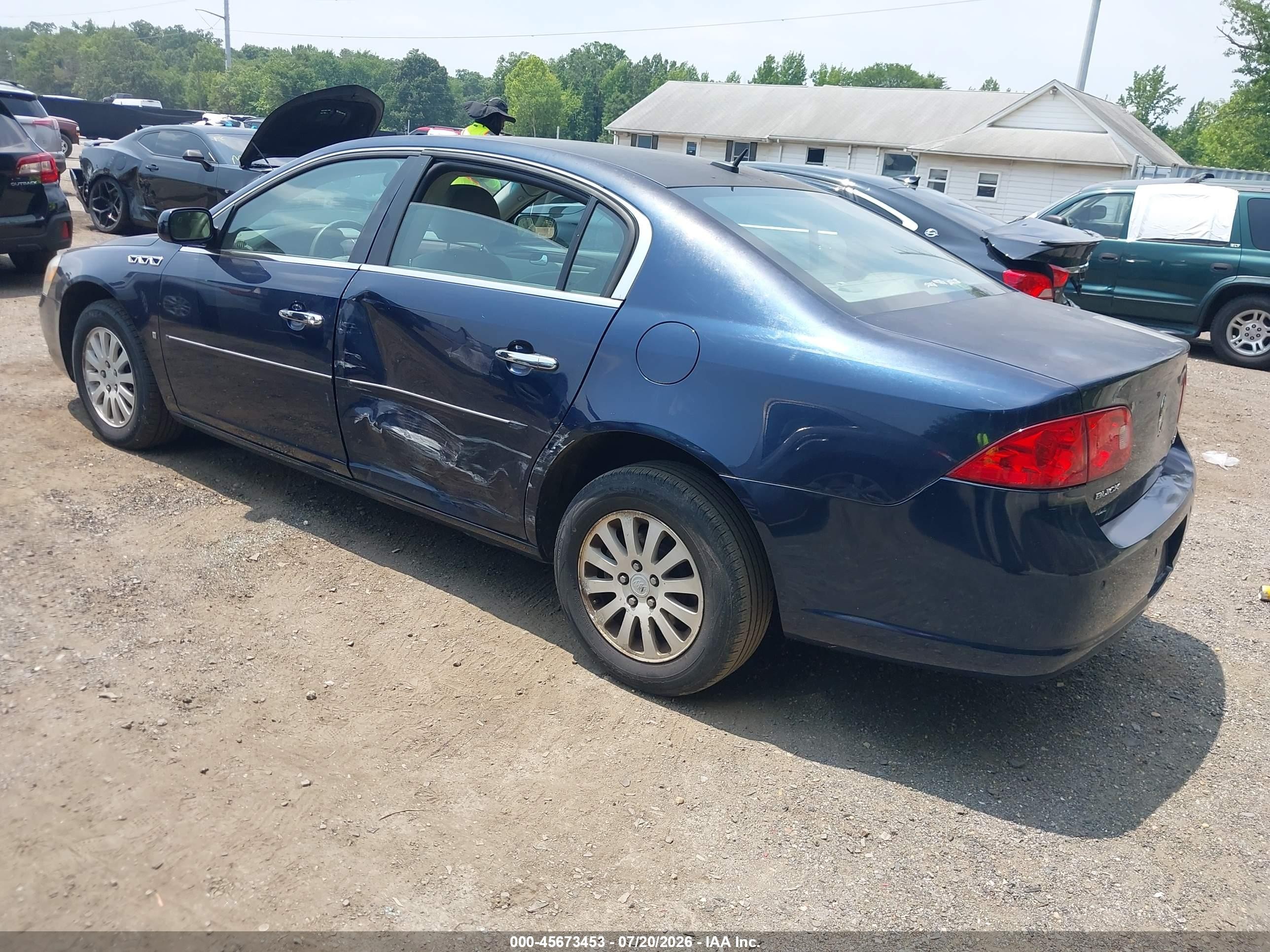 2008 Buick Lucerne Cx Синий vin: 1G4HP57208U113286