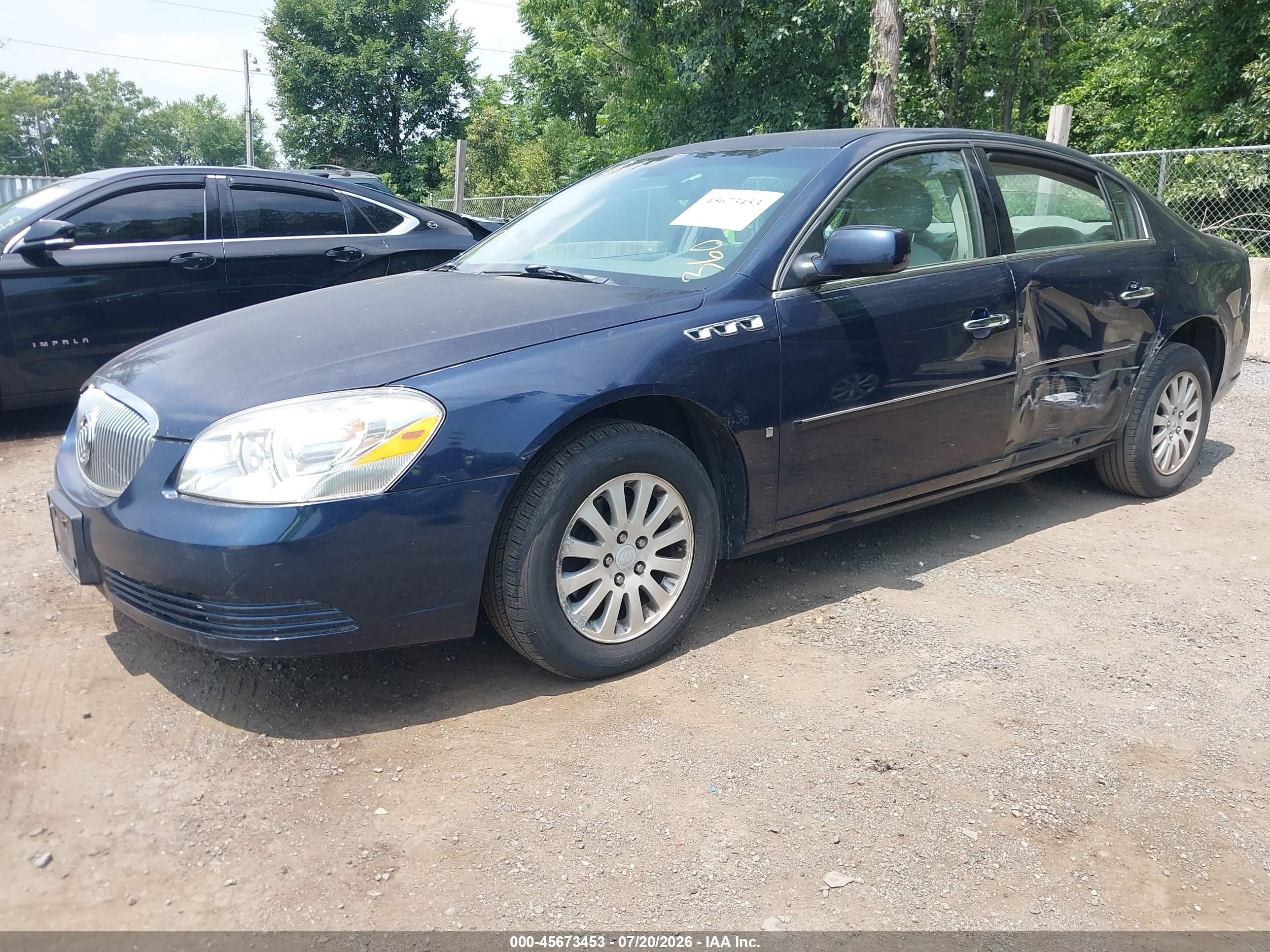 2008 Buick Lucerne Cx Синий vin: 1G4HP57208U113286