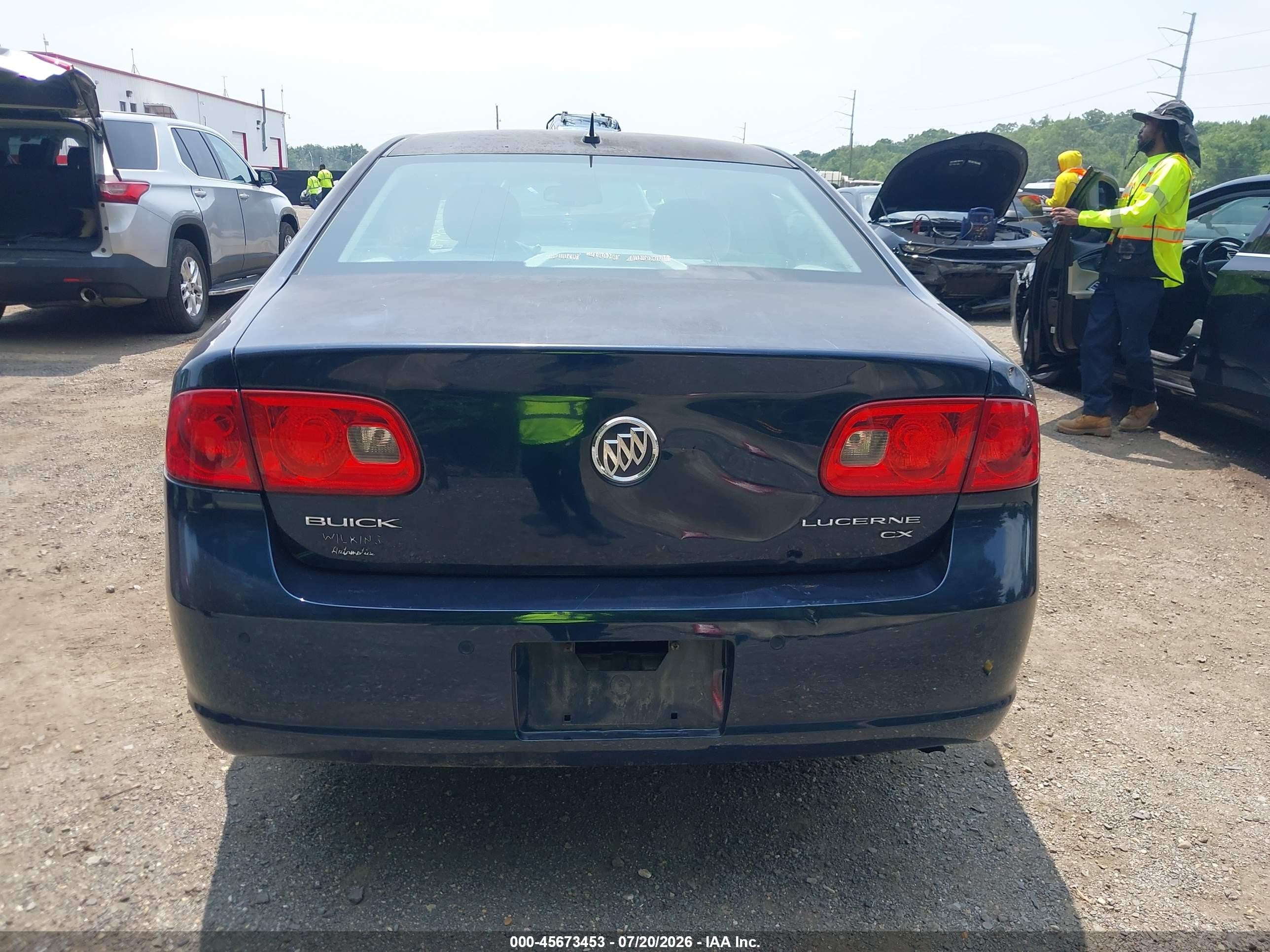 2008 Buick Lucerne Cx Синий vin: 1G4HP57208U113286