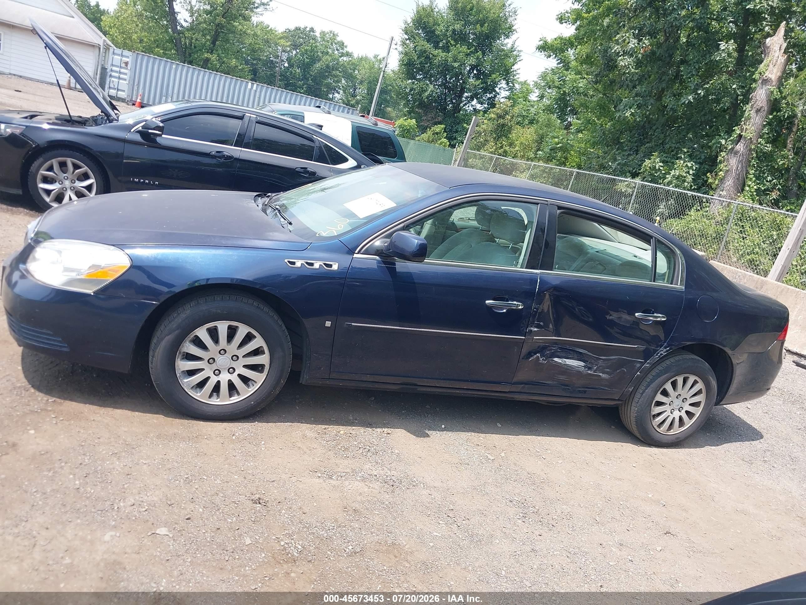 2008 Buick Lucerne Cx Синий vin: 1G4HP57208U113286