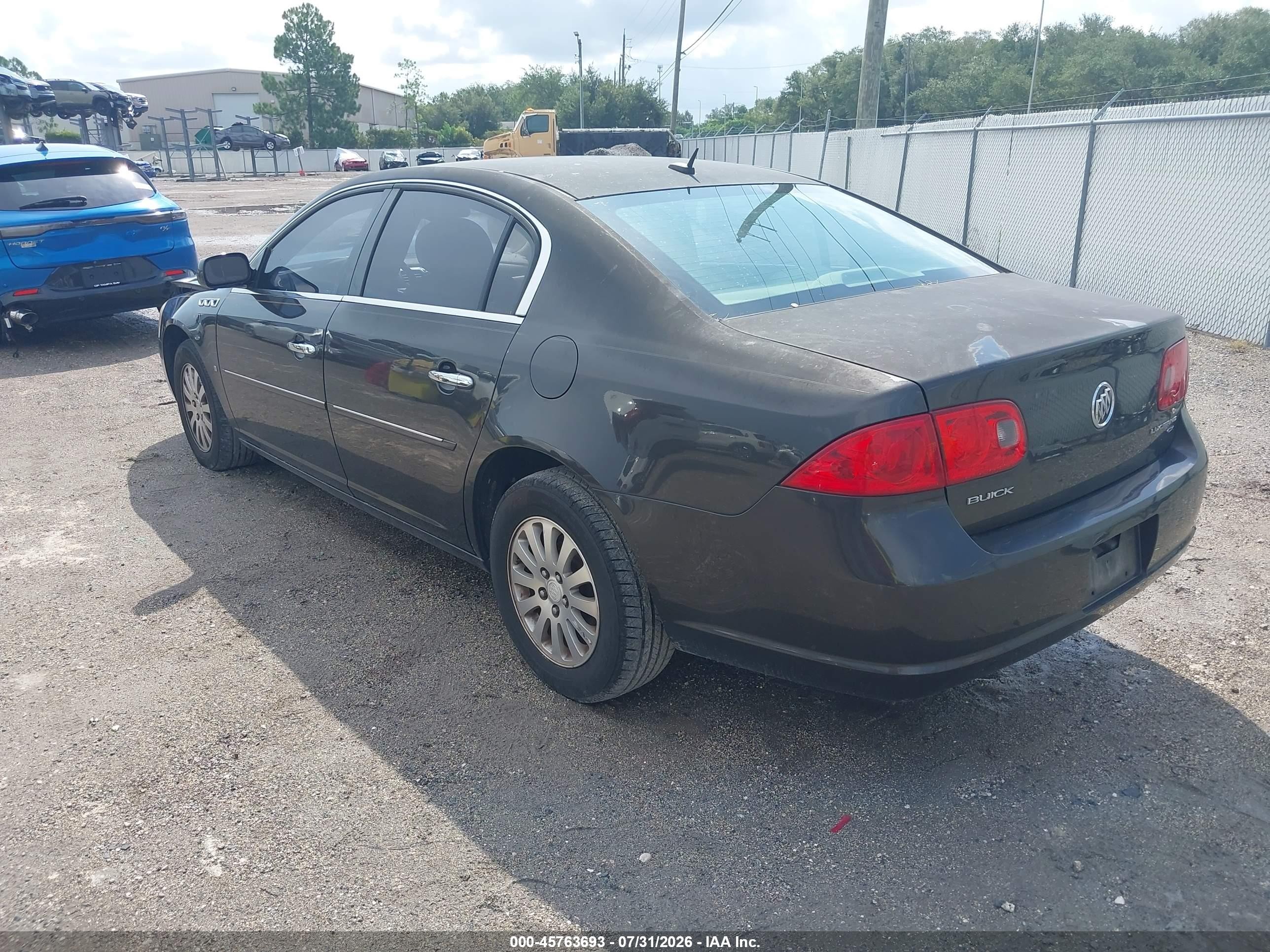 2008 Buick Lucerne Cx Black vin: 1G4HP57208U204493