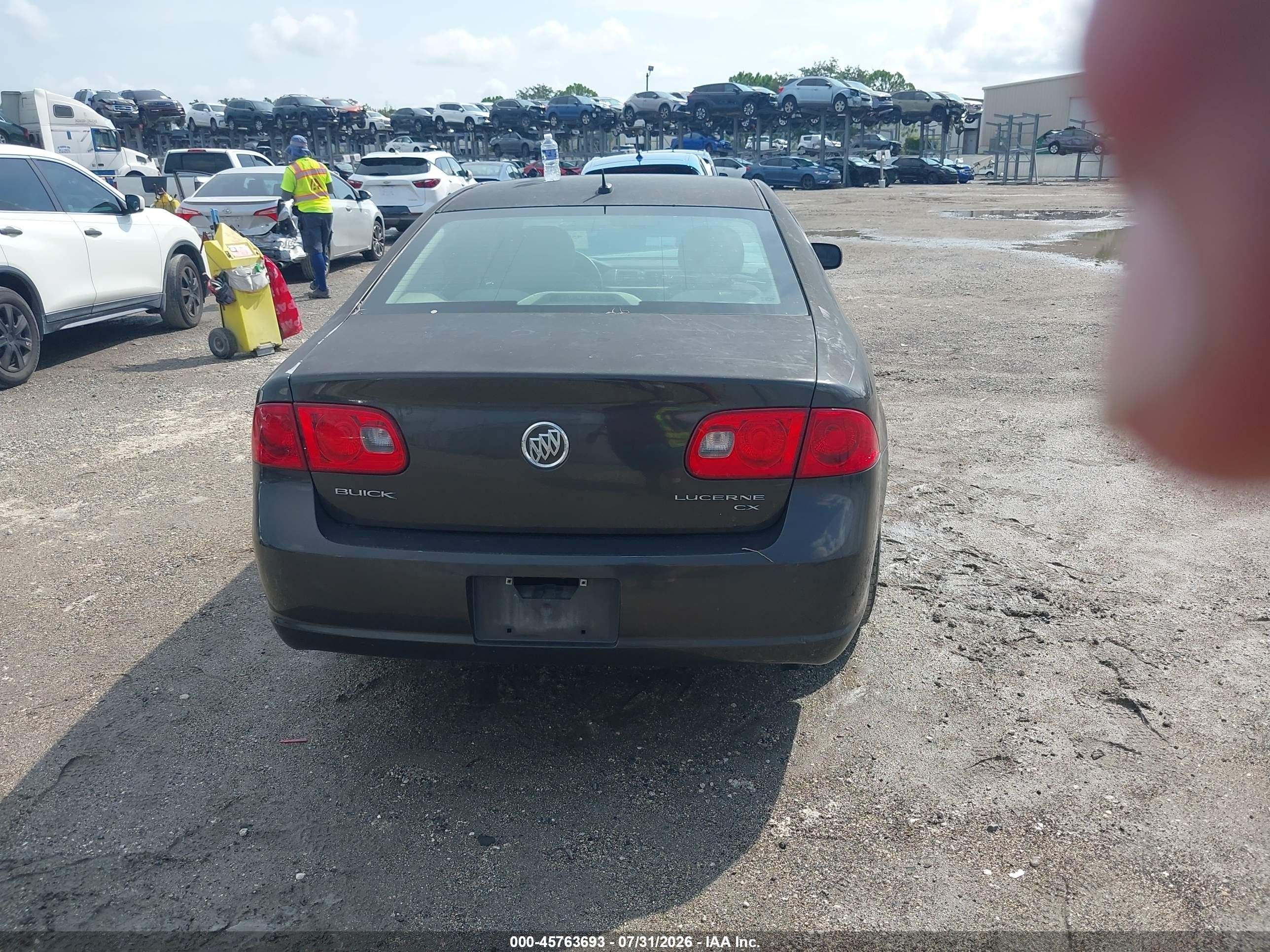 2008 Buick Lucerne Cx Black vin: 1G4HP57208U204493
