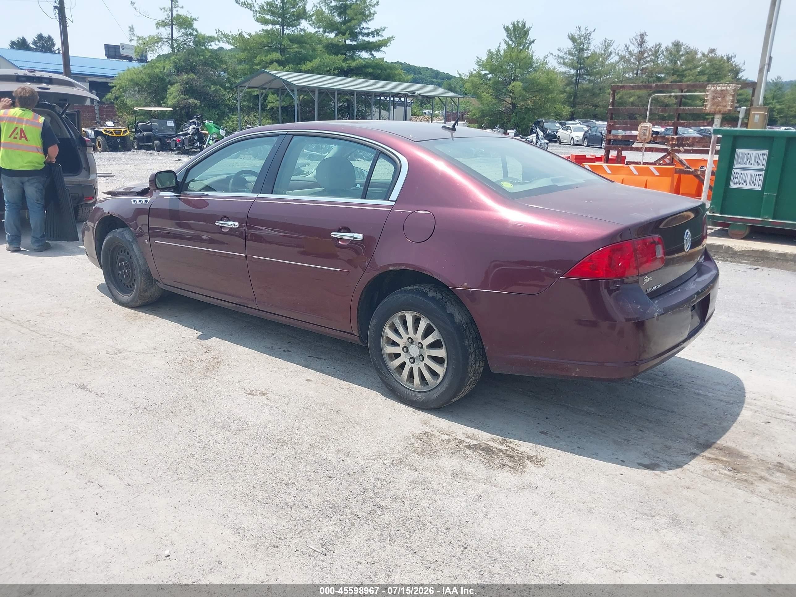 2006 Buick Lucerne Cx Maroon vin: 1G4HP57226U189783