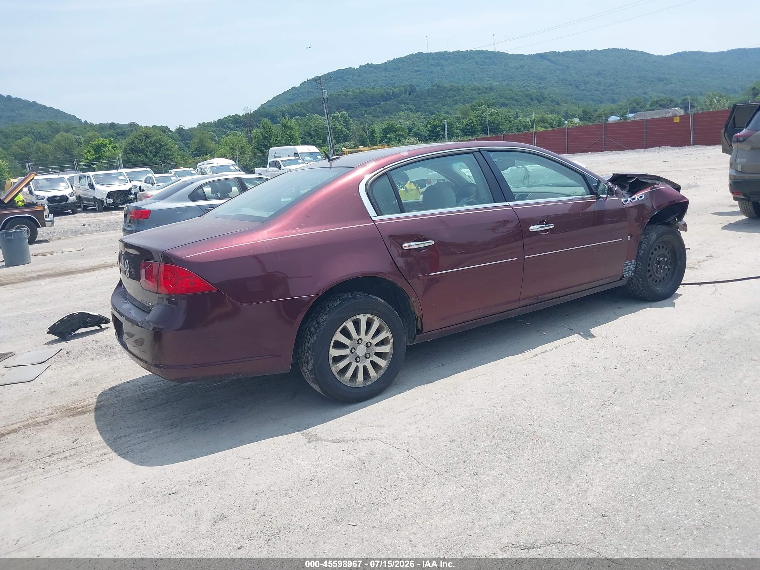 2006 Buick Lucerne Cx Maroon vin: 1G4HP57226U189783
