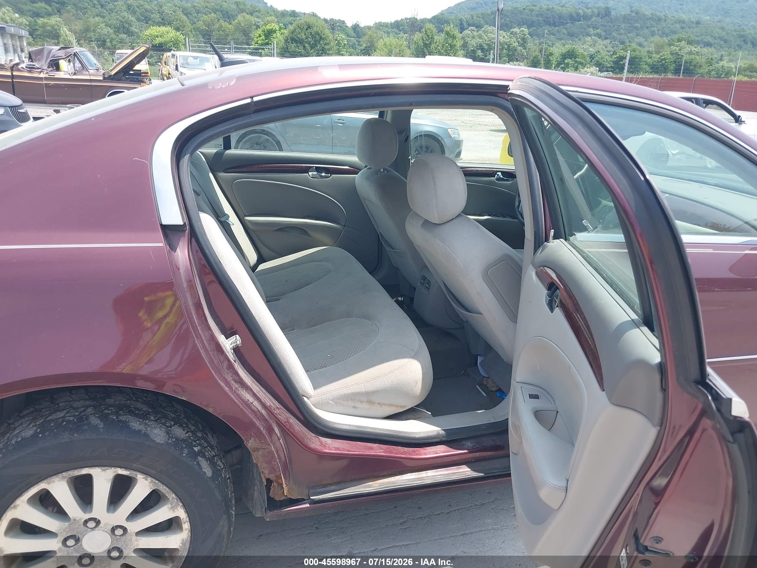 2006 Buick Lucerne Cx Maroon vin: 1G4HP57226U189783