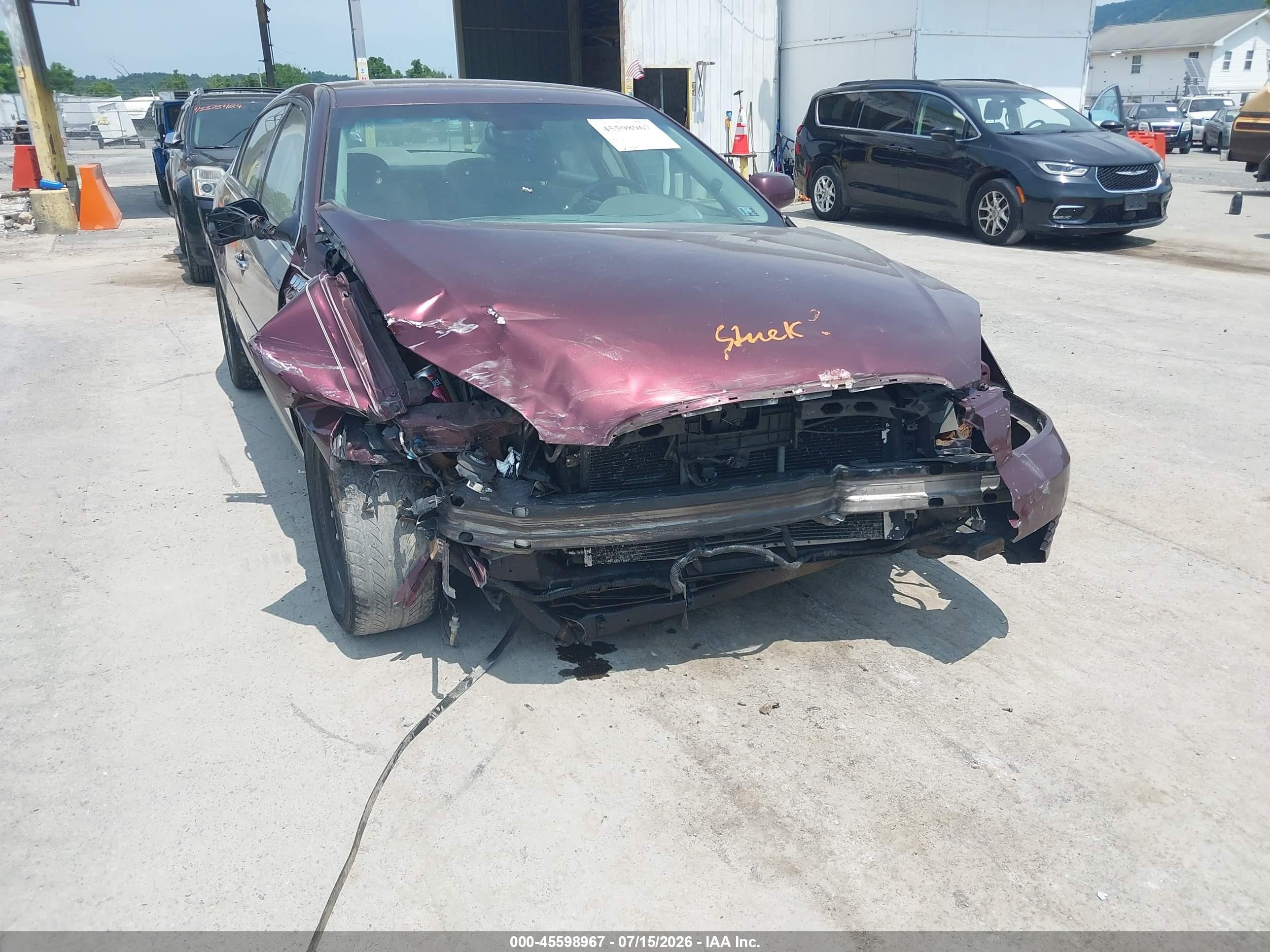 2006 Buick Lucerne Cx Maroon vin: 1G4HP57226U189783
