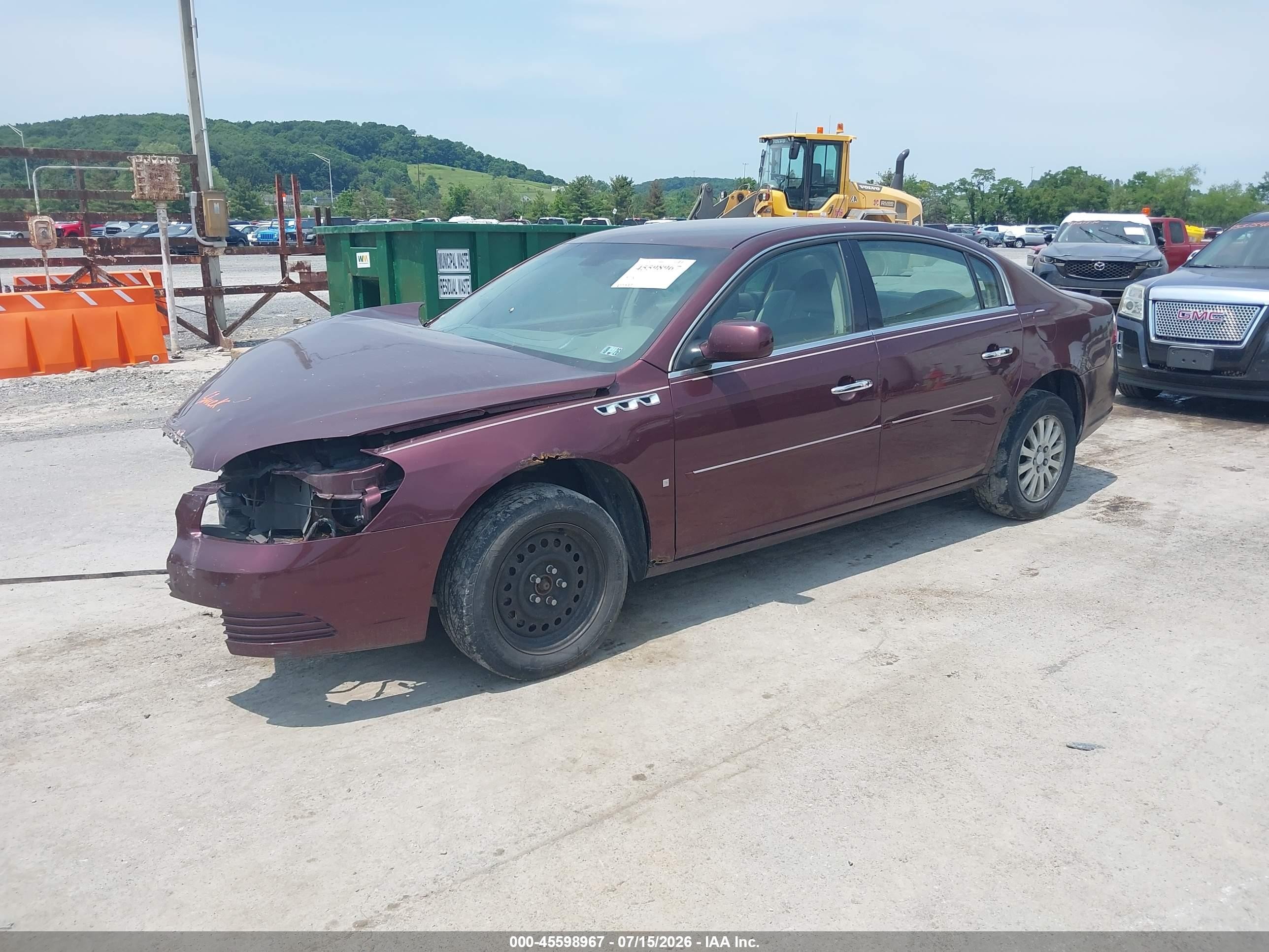 2006 Buick Lucerne Cx Maroon vin: 1G4HP57226U189783