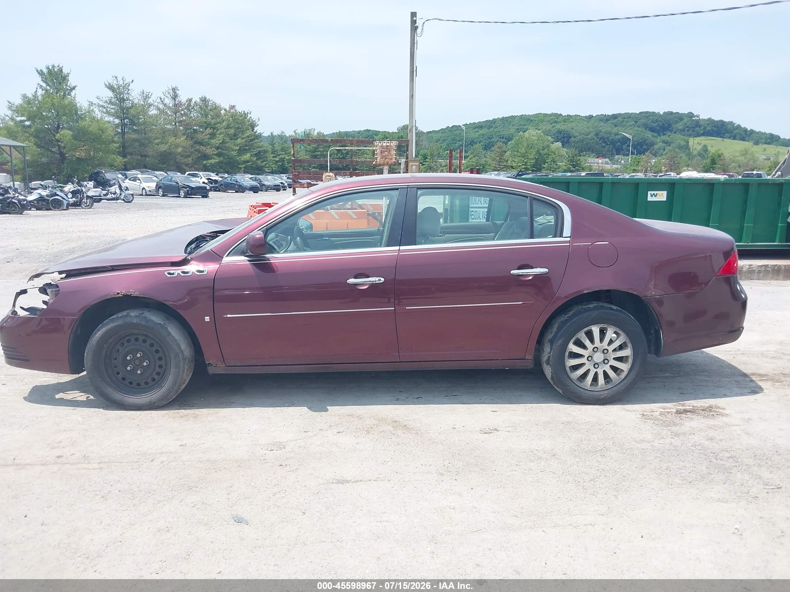 2006 Buick Lucerne Cx Maroon vin: 1G4HP57226U189783