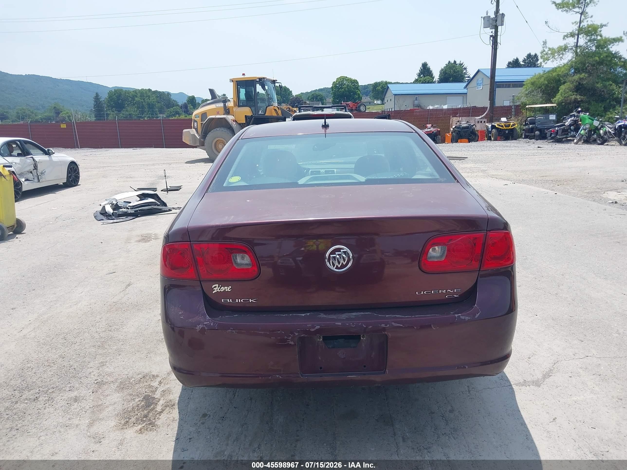 2006 Buick Lucerne Cx Maroon vin: 1G4HP57226U189783