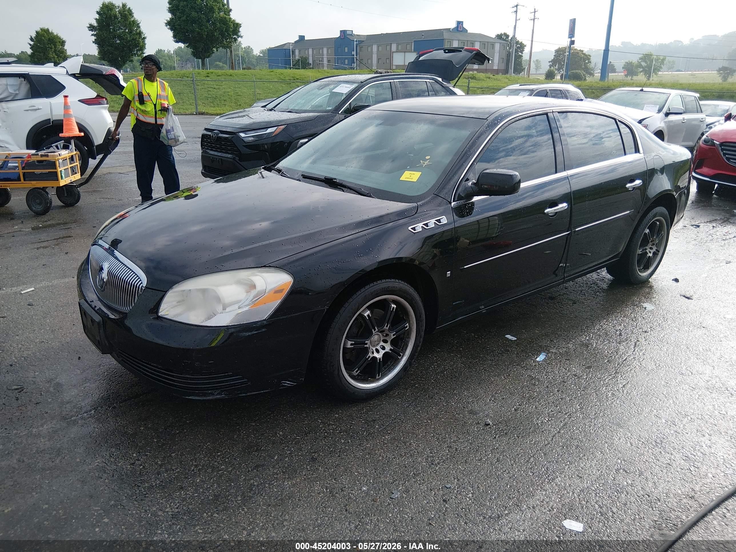 2007 Buick Lucerne Cx Black vin: 1G4HP57237U217396