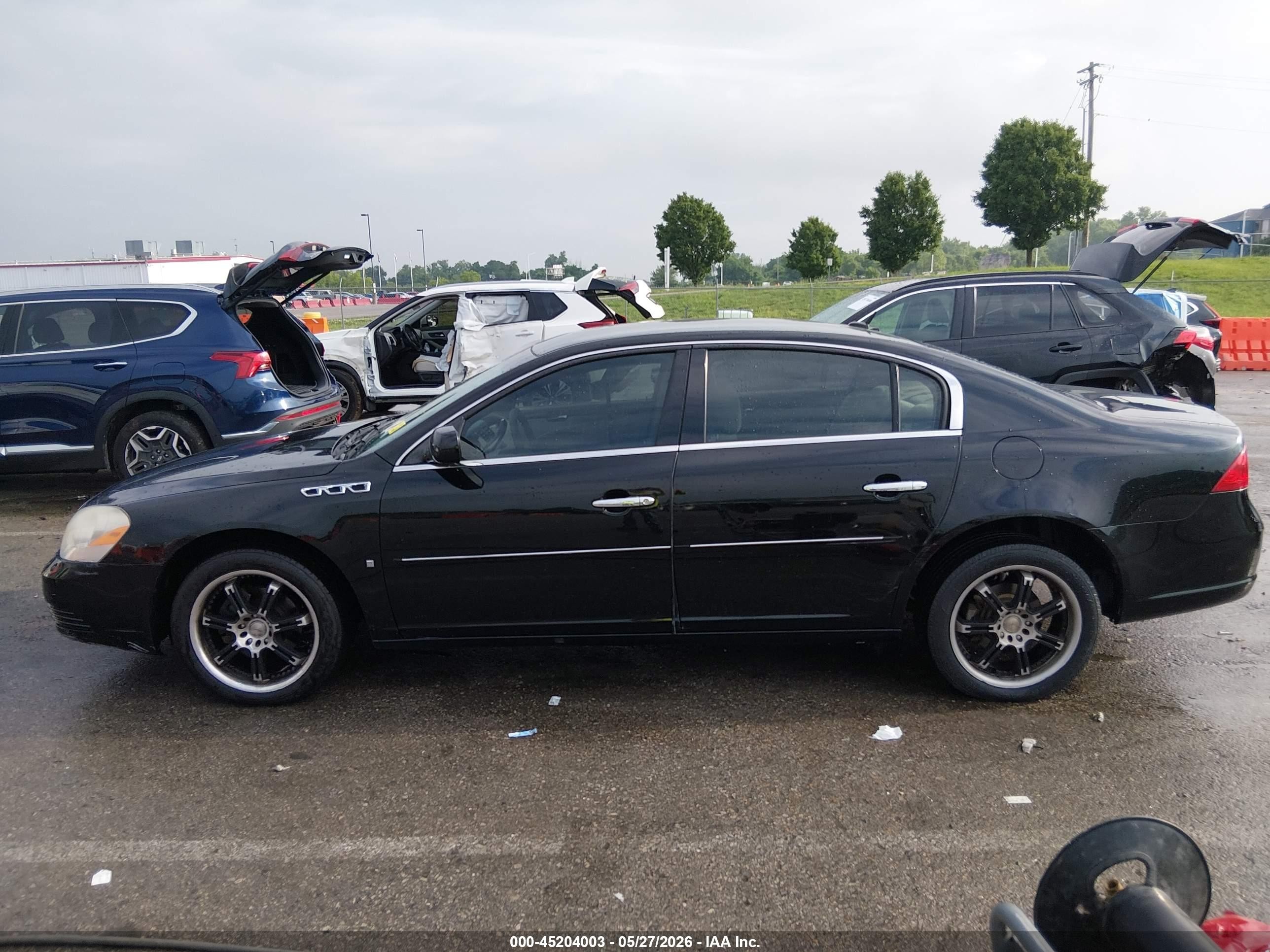 2007 Buick Lucerne Cx Black vin: 1G4HP57237U217396