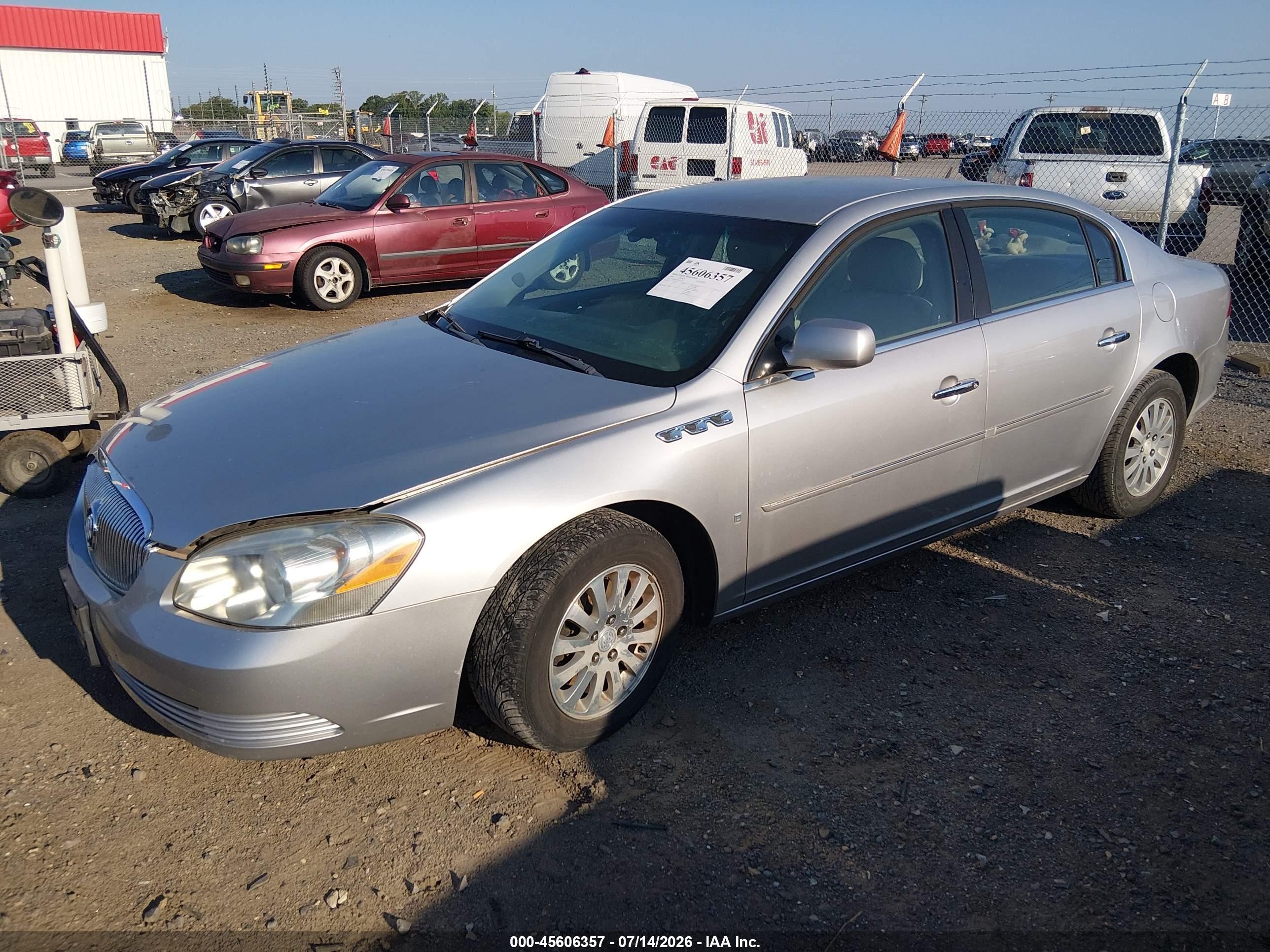 2008 Buick Lucerne Cx Silver vin: 1G4HP57238U125027