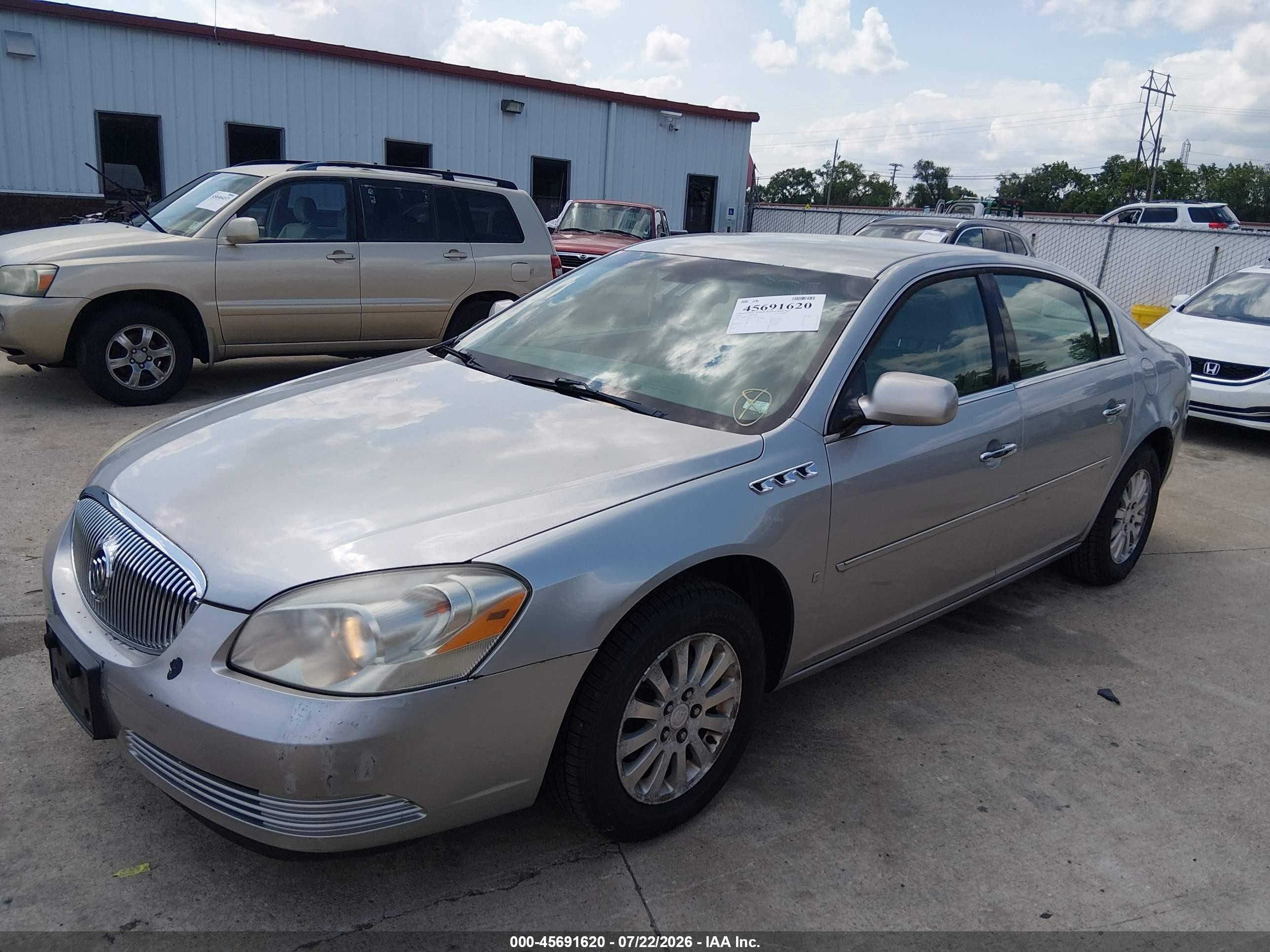 2008 Buick Lucerne Cx Gray vin: 1G4HP57238U170274