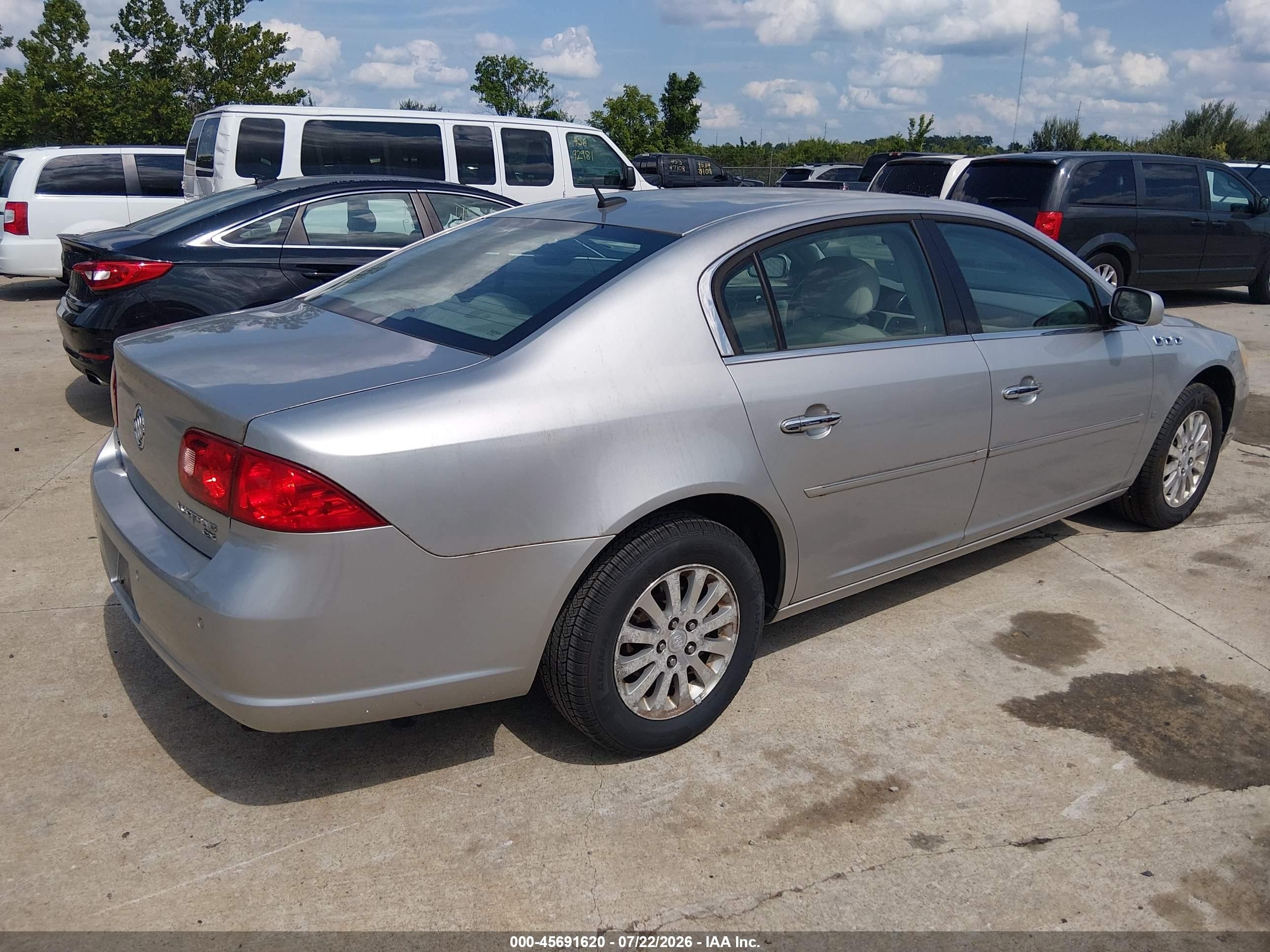2008 Buick Lucerne Cx Gray vin: 1G4HP57238U170274