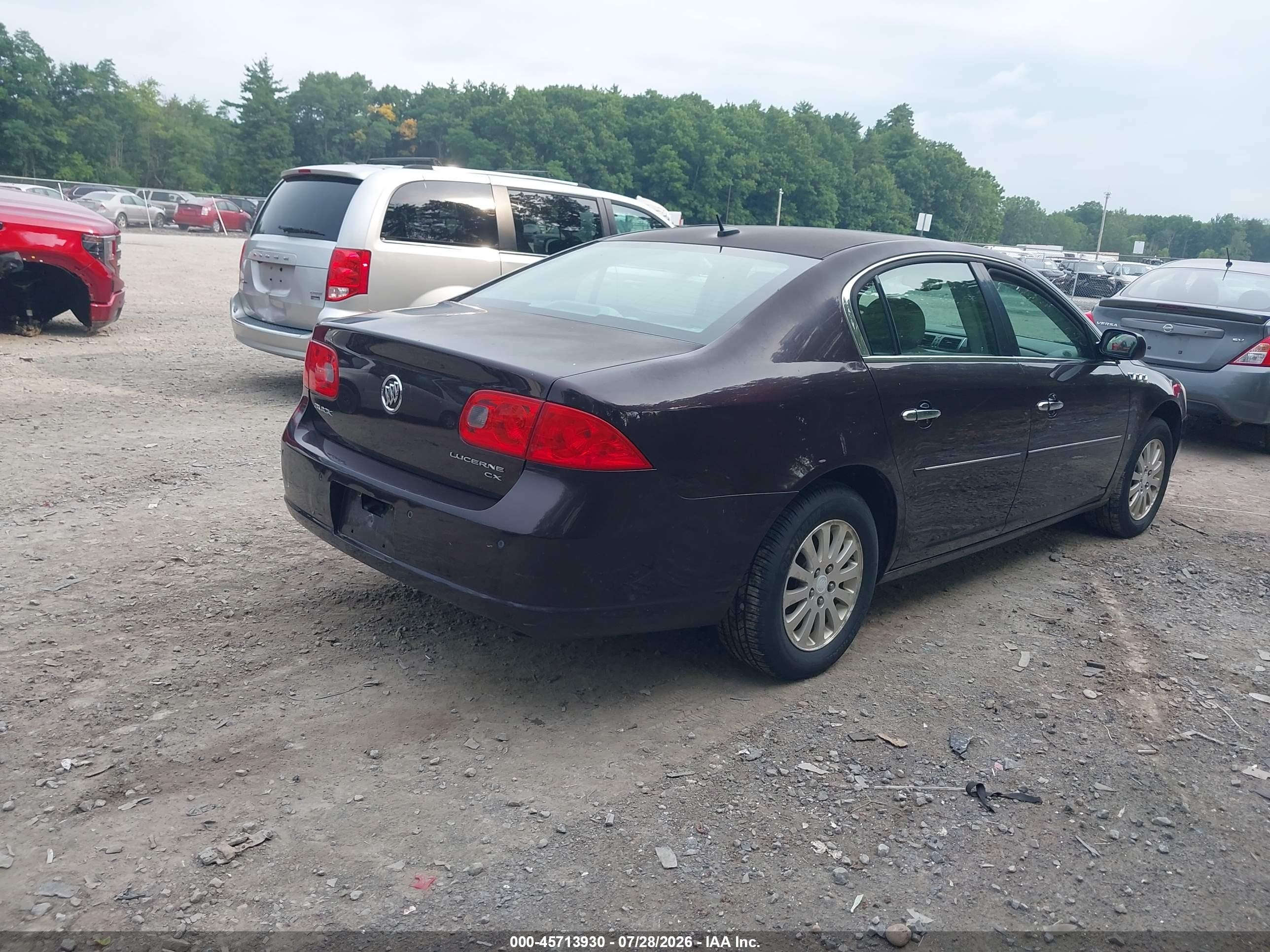 2008 Buick Lucerne Cx Purple vin: 1G4HP57248U208952