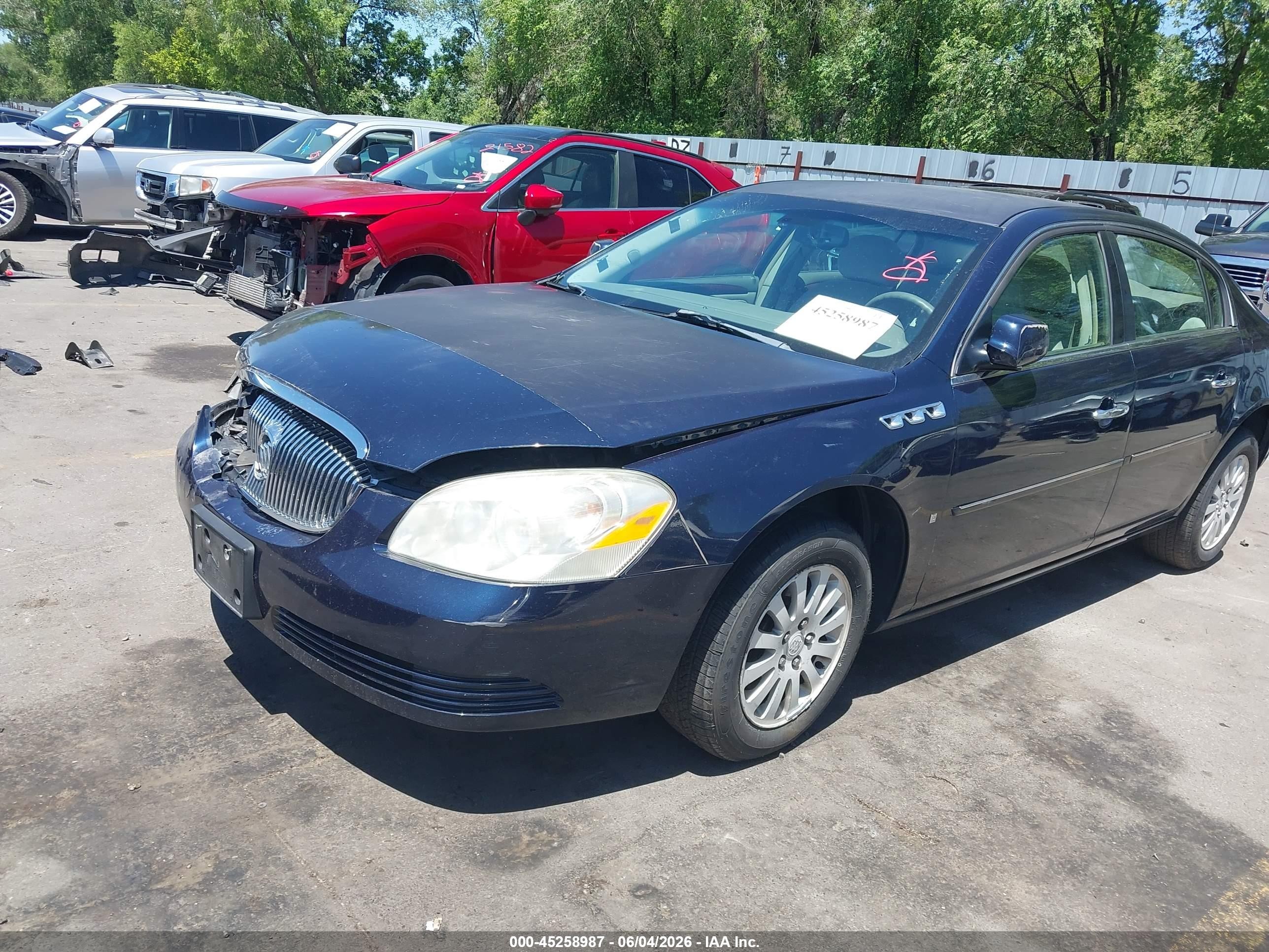 2006 Buick Lucerne Cx Dark Blue vin: 1G4HP57256U155322