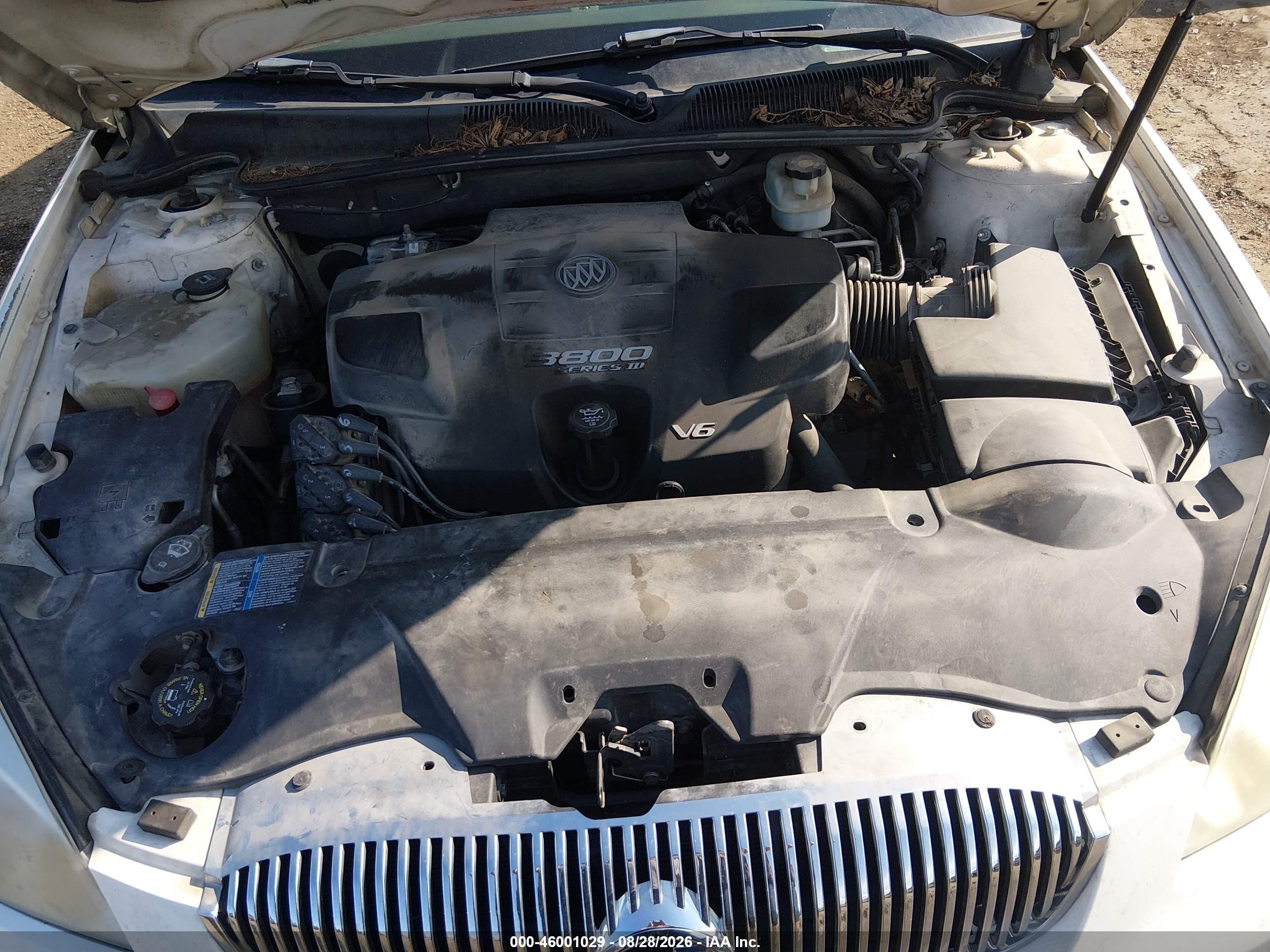 2007 Buick Lucerne Cx White vin: 1G4HP57257U159498