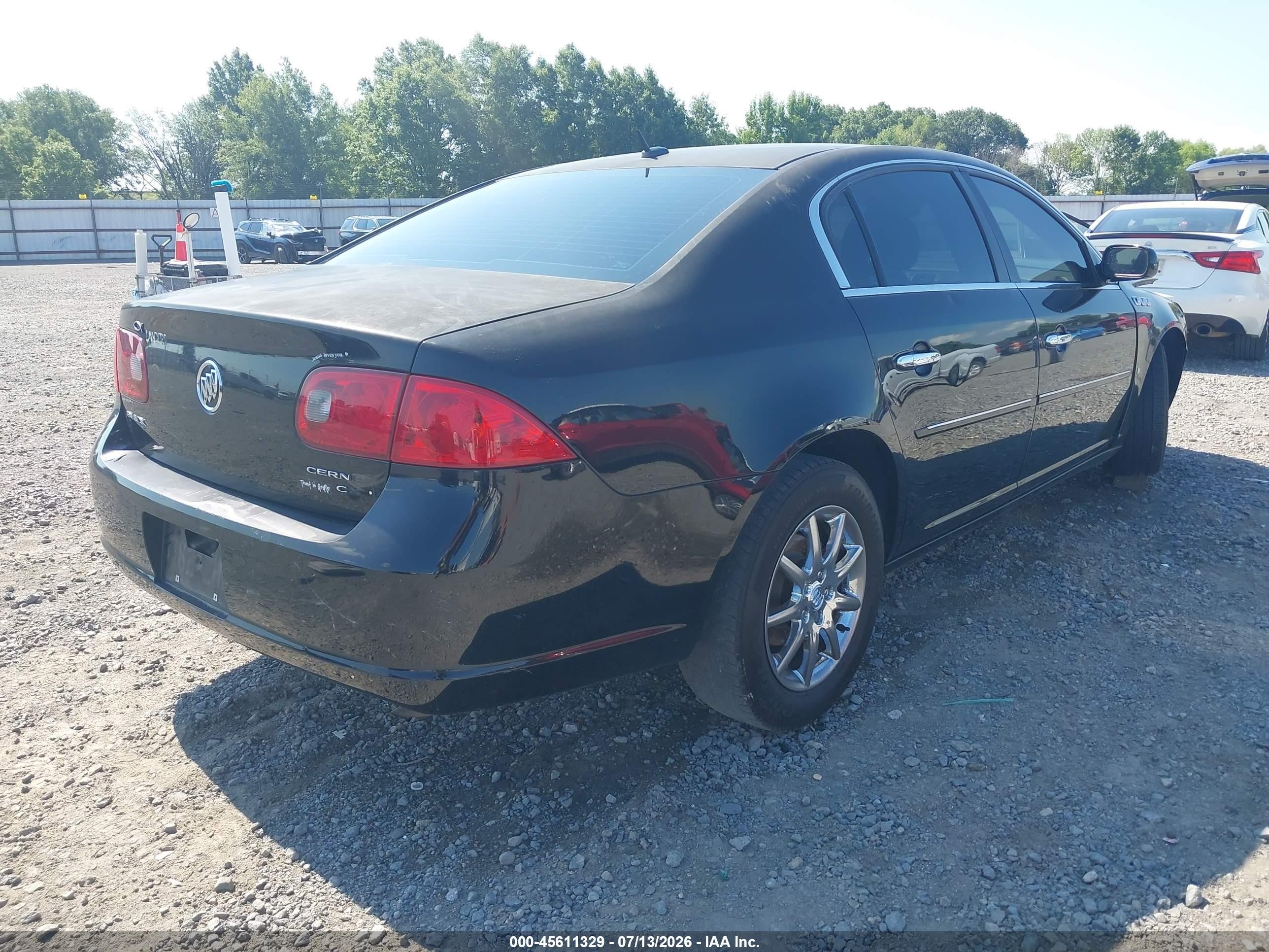 2007 Buick Lucerne Cx Black vin: 1G4HP57257U227086