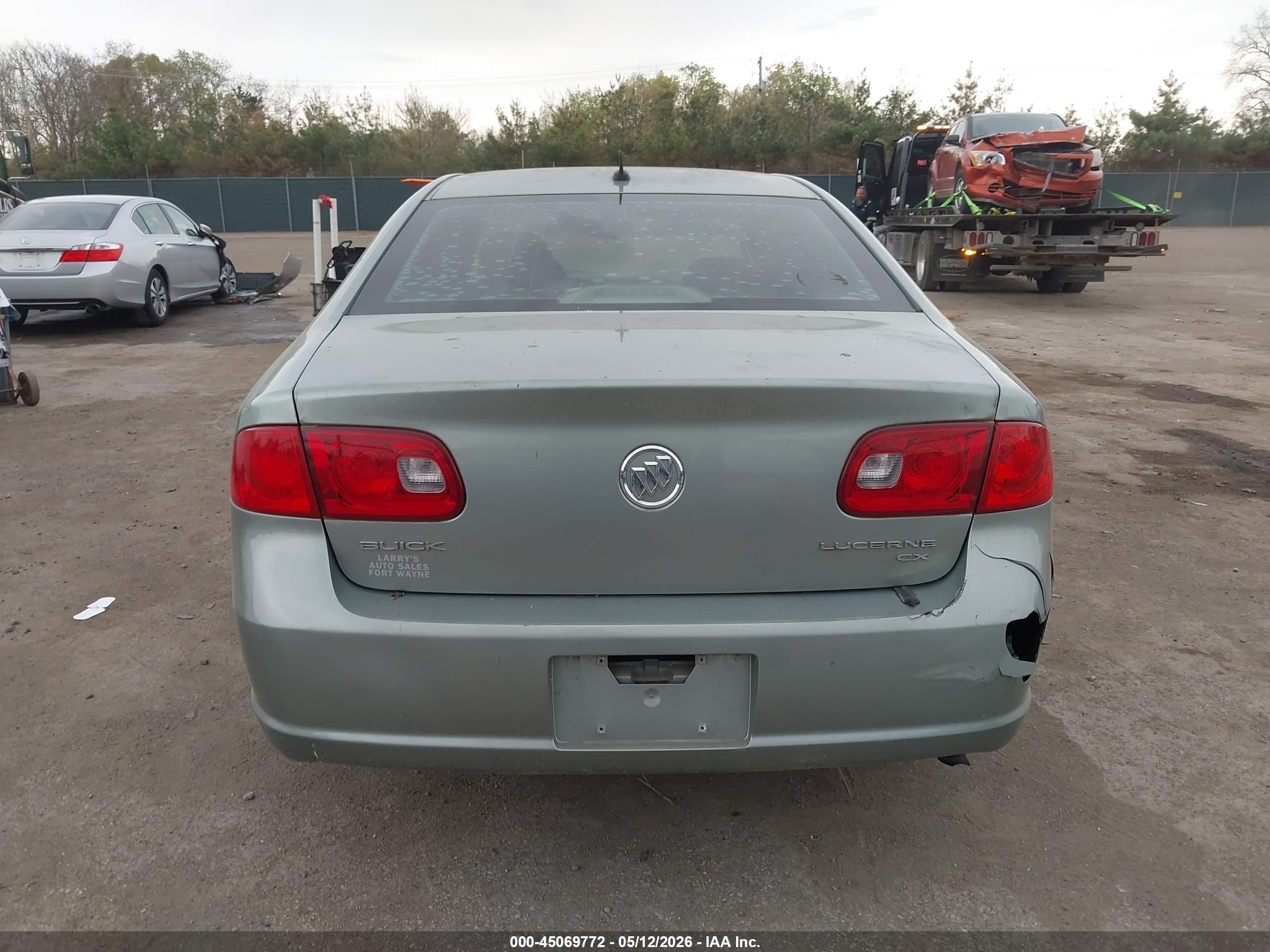 2006 Buick Lucerne Cx Green vin: 1G4HP57266U192203