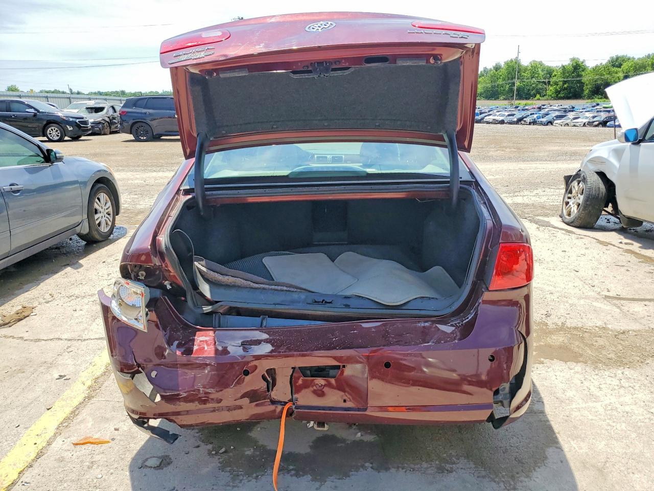 2006 Buick Lucerne Cx Burgundy vin: 1G4HP57266U213972